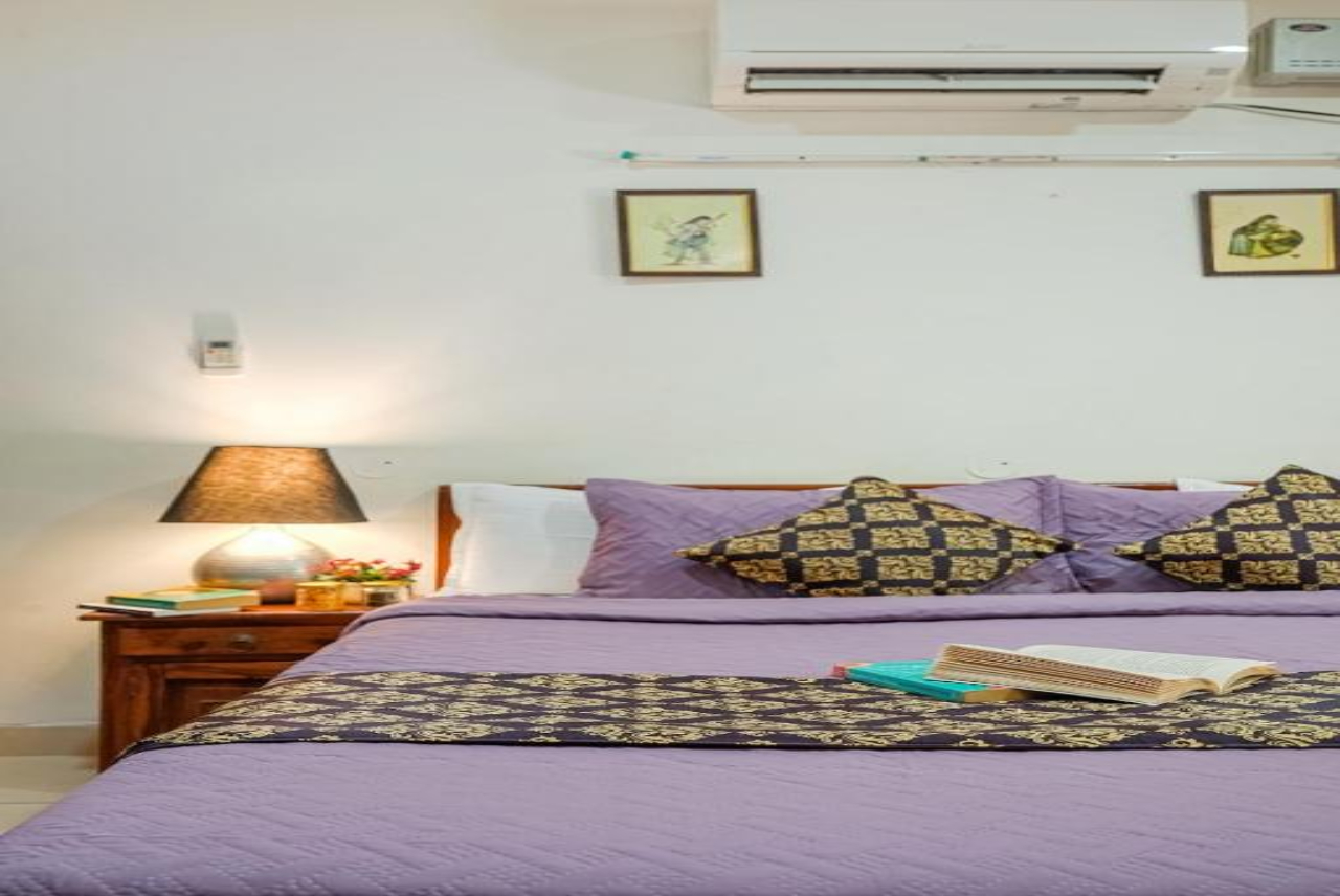 Room at Alaya Stays 3BHK Golden Meadow Hillside Retreat with Outdoor Lounge, KASAULI