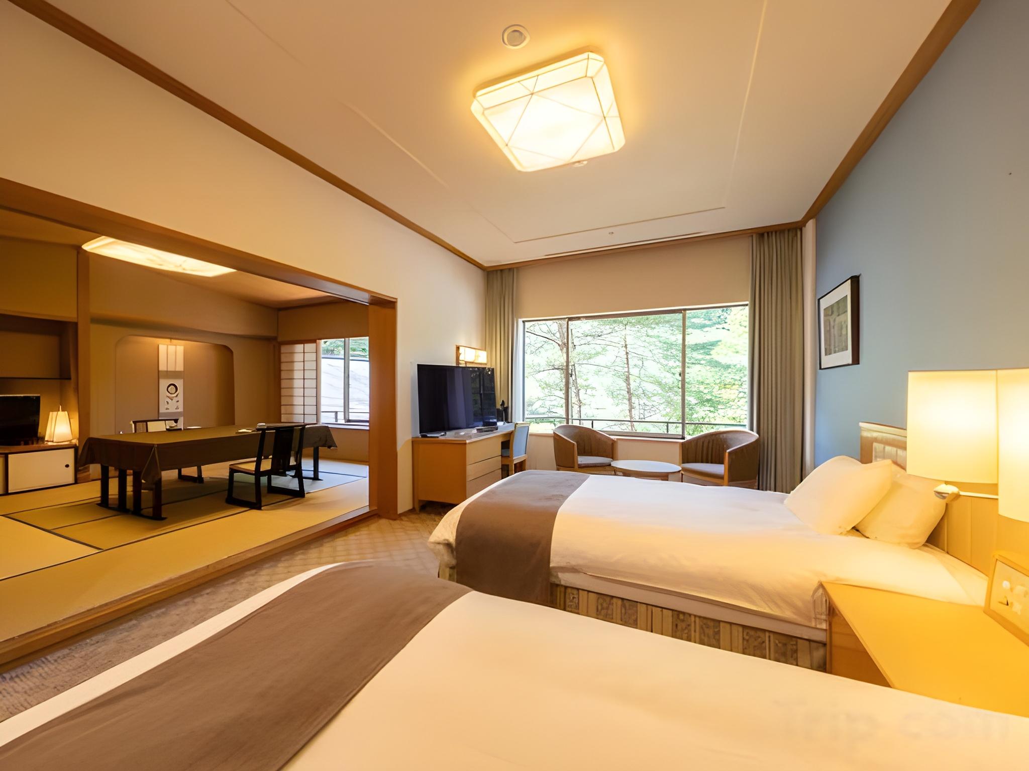 Semi Room, Japanese Western, 2 Semi Double Beds