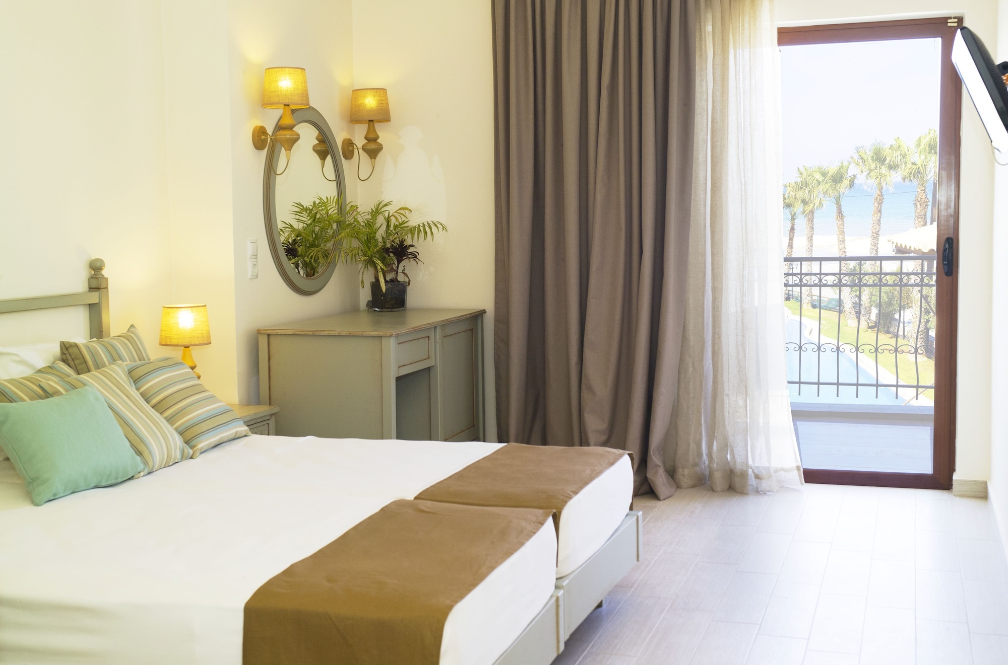 ROOM, DOUBLE OR TWIN BED, SEA VIEW, BALCONY, ALMYRIDA BEACH
