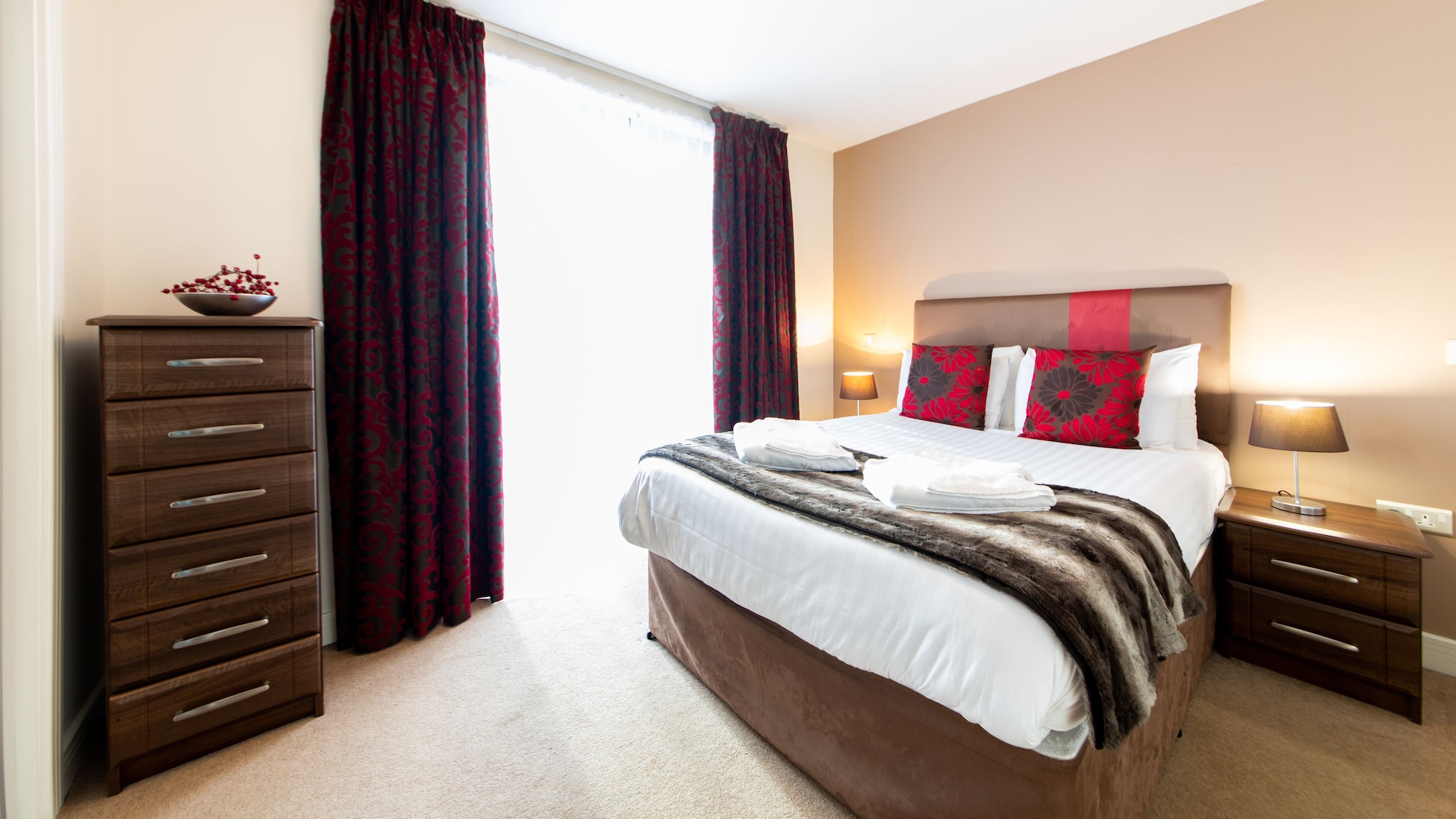 شقة بسريرين مزدوجين بغرفتي نوم، The Spires Serviced Apartments Birmingham 3/6