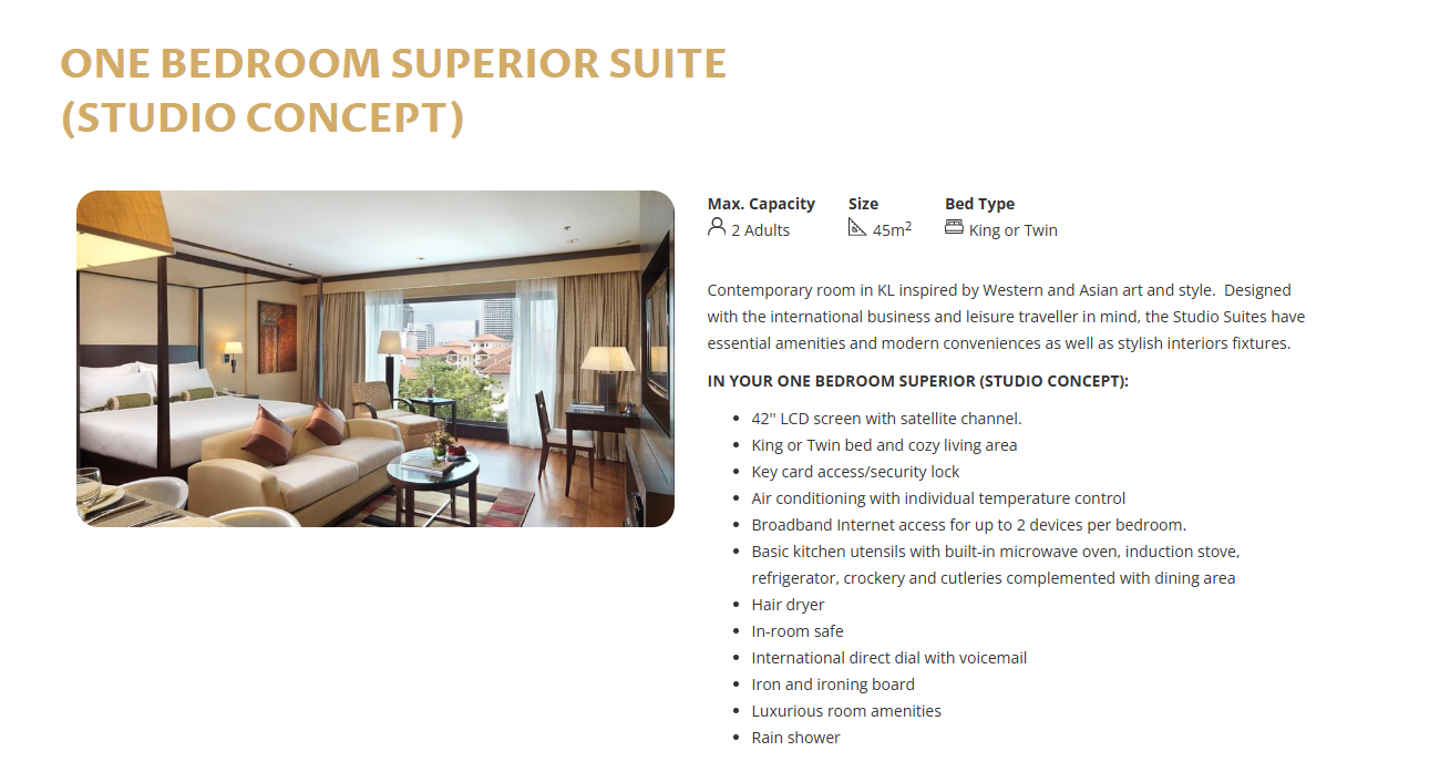 Micasa All Suite Hotel in KUALA LUMPUR