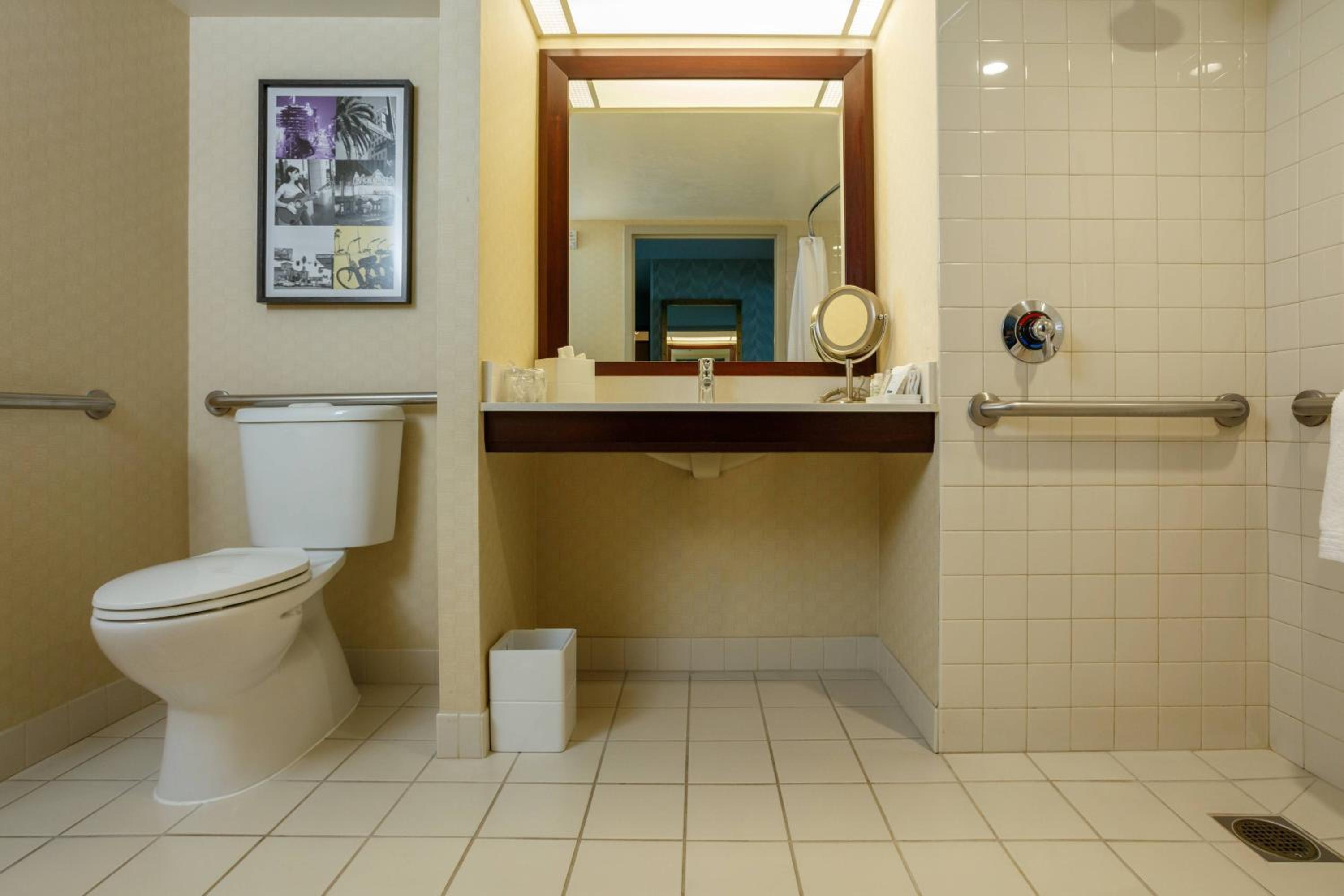 غرفة بسرير كينج بحوض استحمام لذوي الإعاقة، Renaissance Los Angeles Airport Hotel 6/10