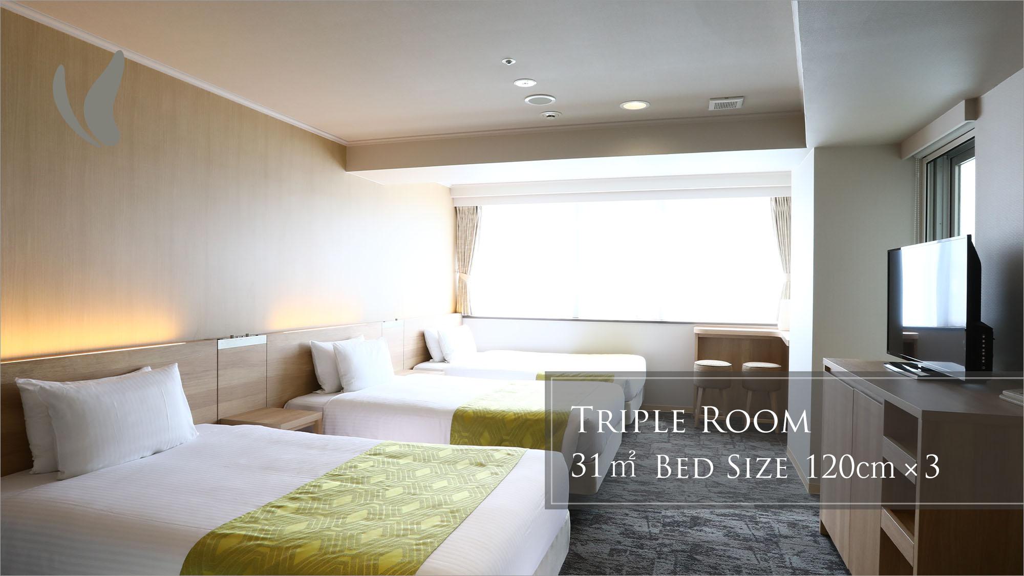 Semi Room, Triple, Semi Double Bed