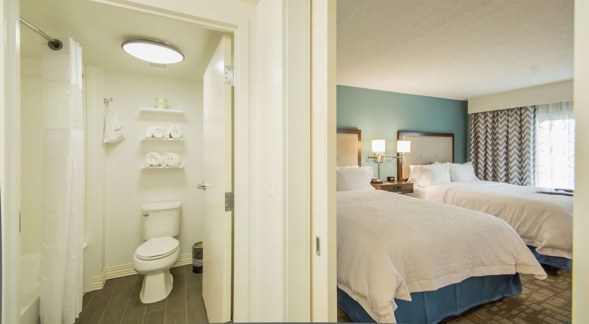 استوديو بسريرين كوين مع أريكة بمطبخ صغير، Hampton Inn & Suites Orlando At SeaWorld 6/8