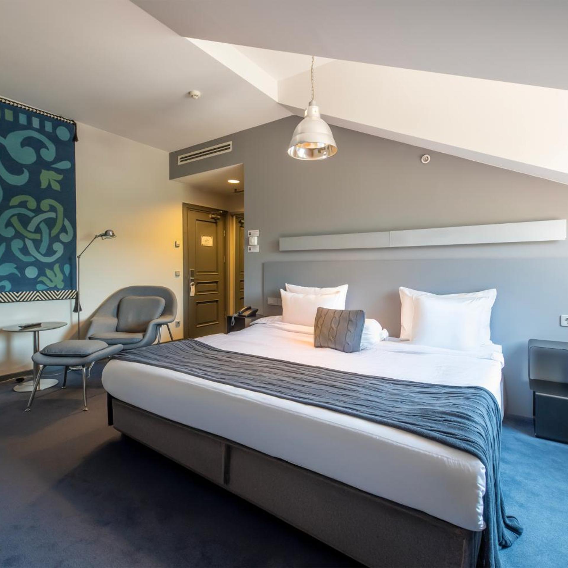 Room, Double or Twin Bed, Attic