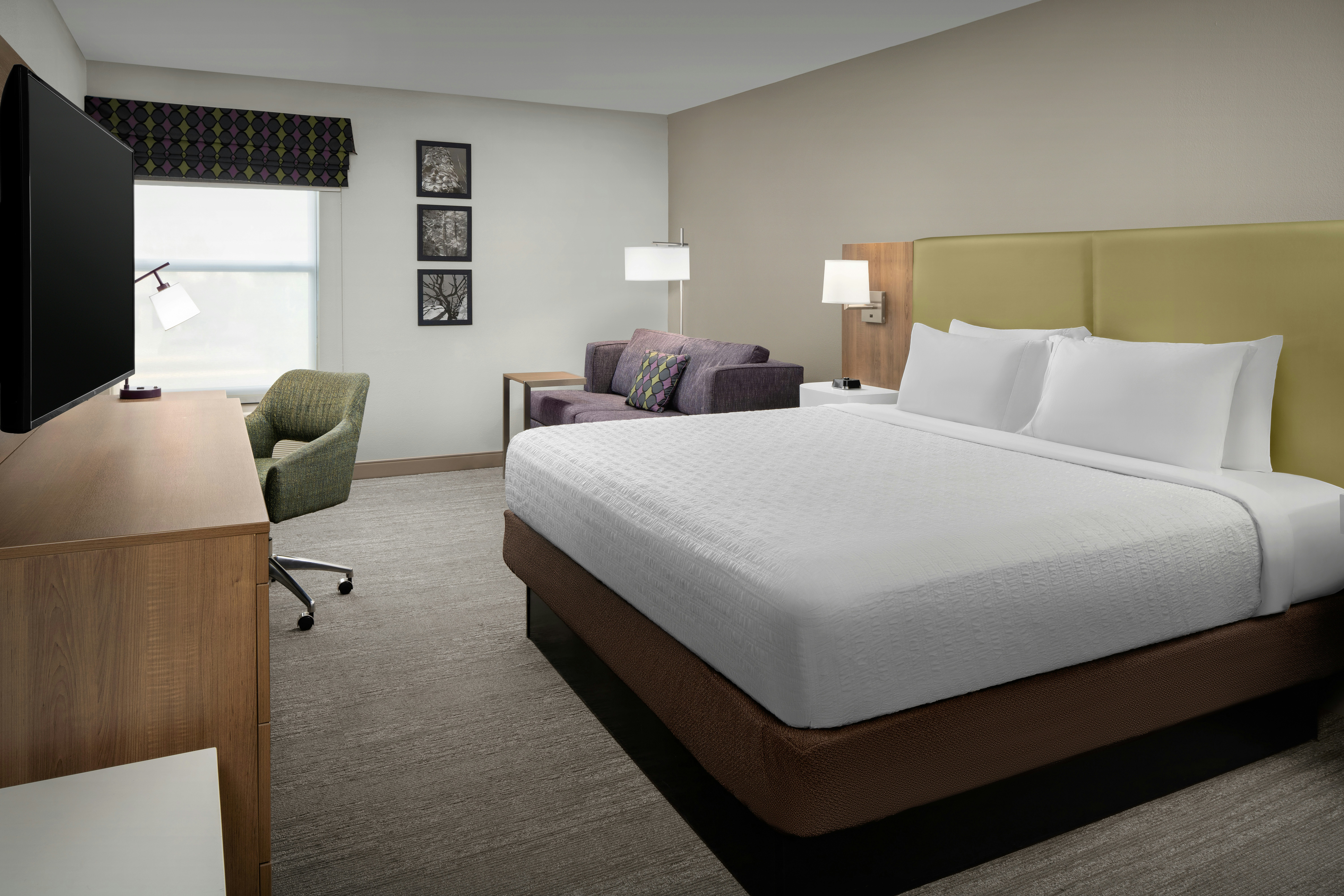 Study, King Bed, Sofa