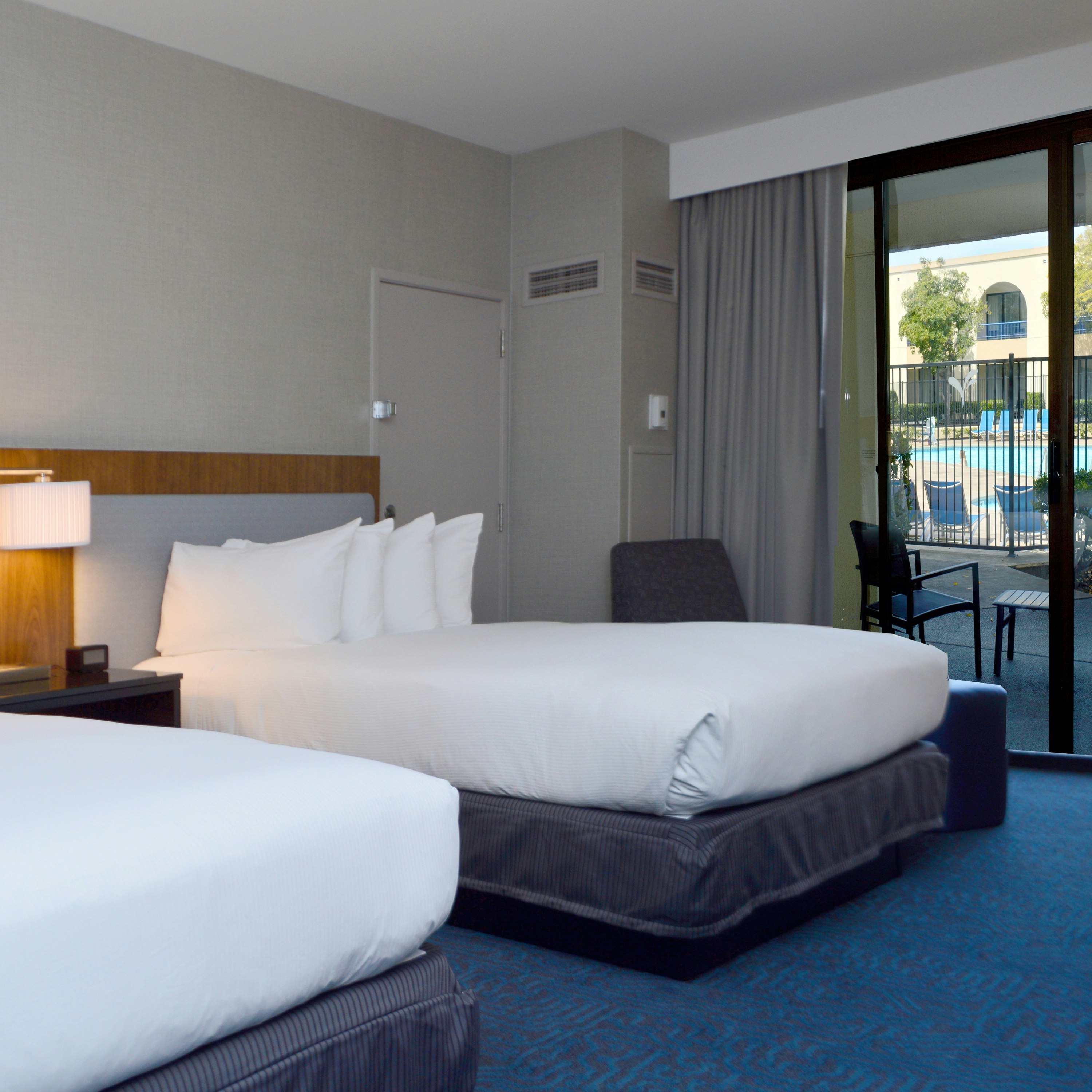 Room, 2 Double Beds, Pool Side