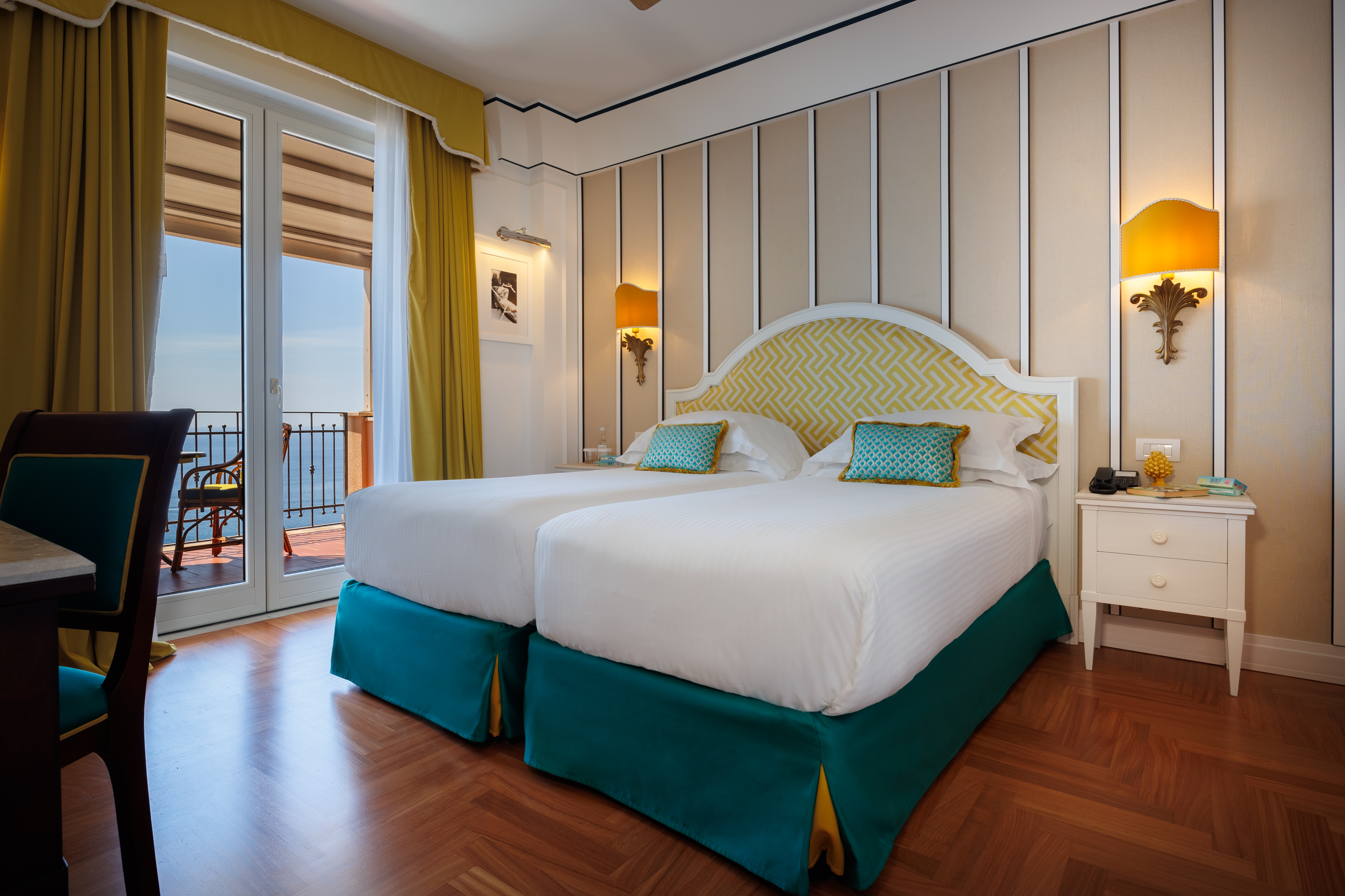 غرفة بريميوم عائلية بشرفة، Grand Hotel San Pietro 2/2