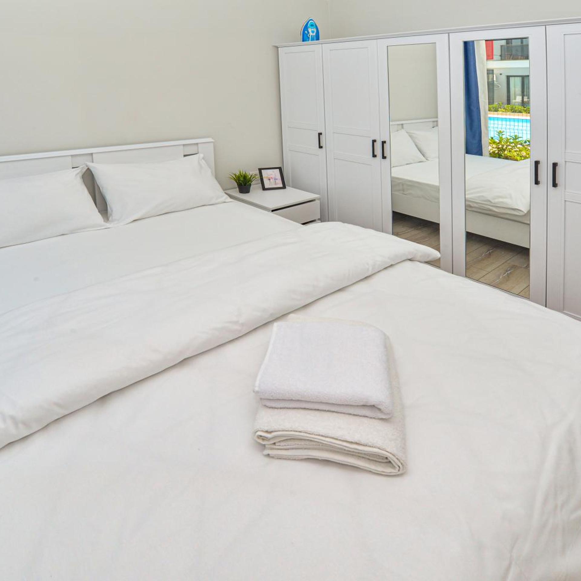 Apartment, Double Bed, Garden View