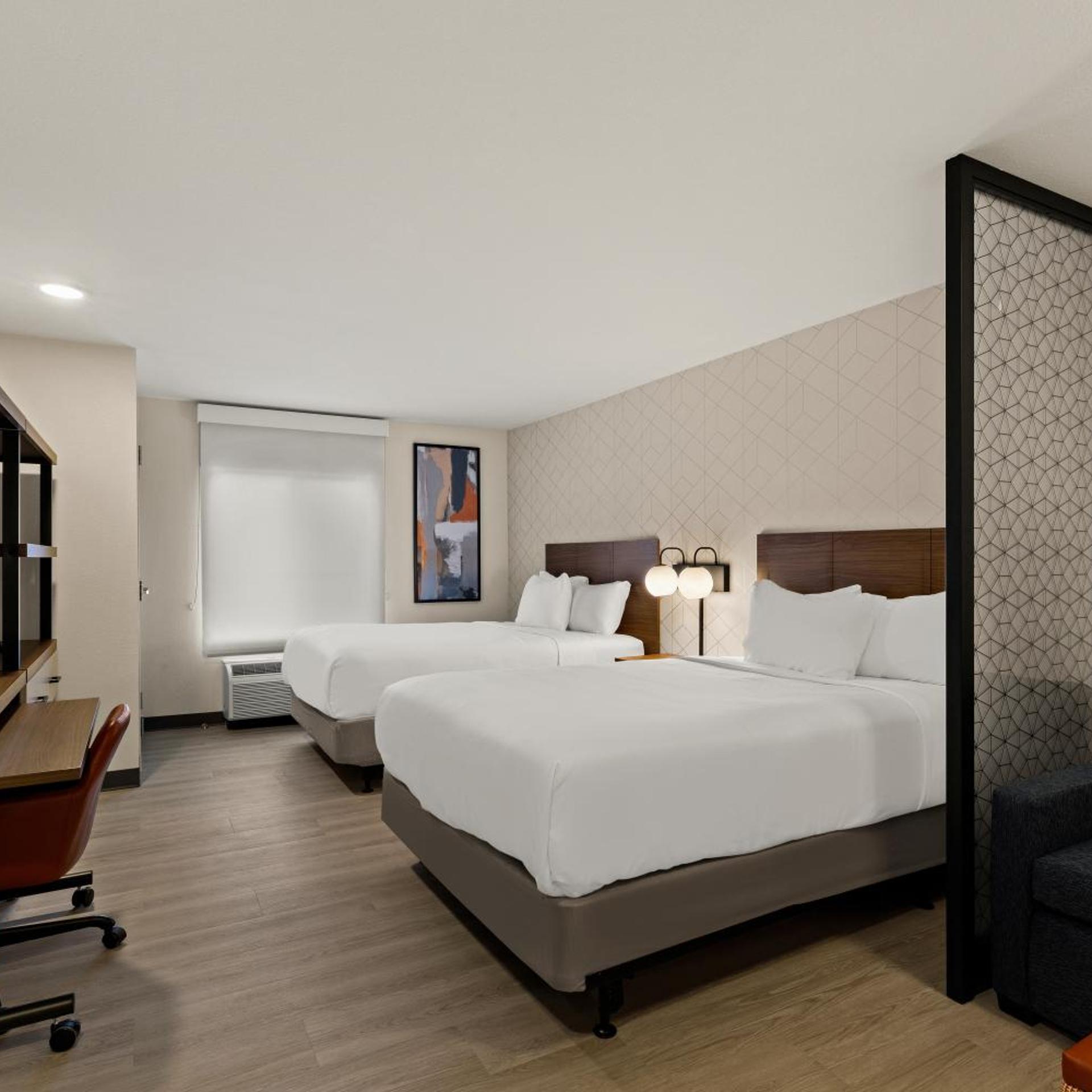 جناح بسريرين كوين بحوض استحمام لذوي الإعاقة، Everhome Suites Brownsville 3/10