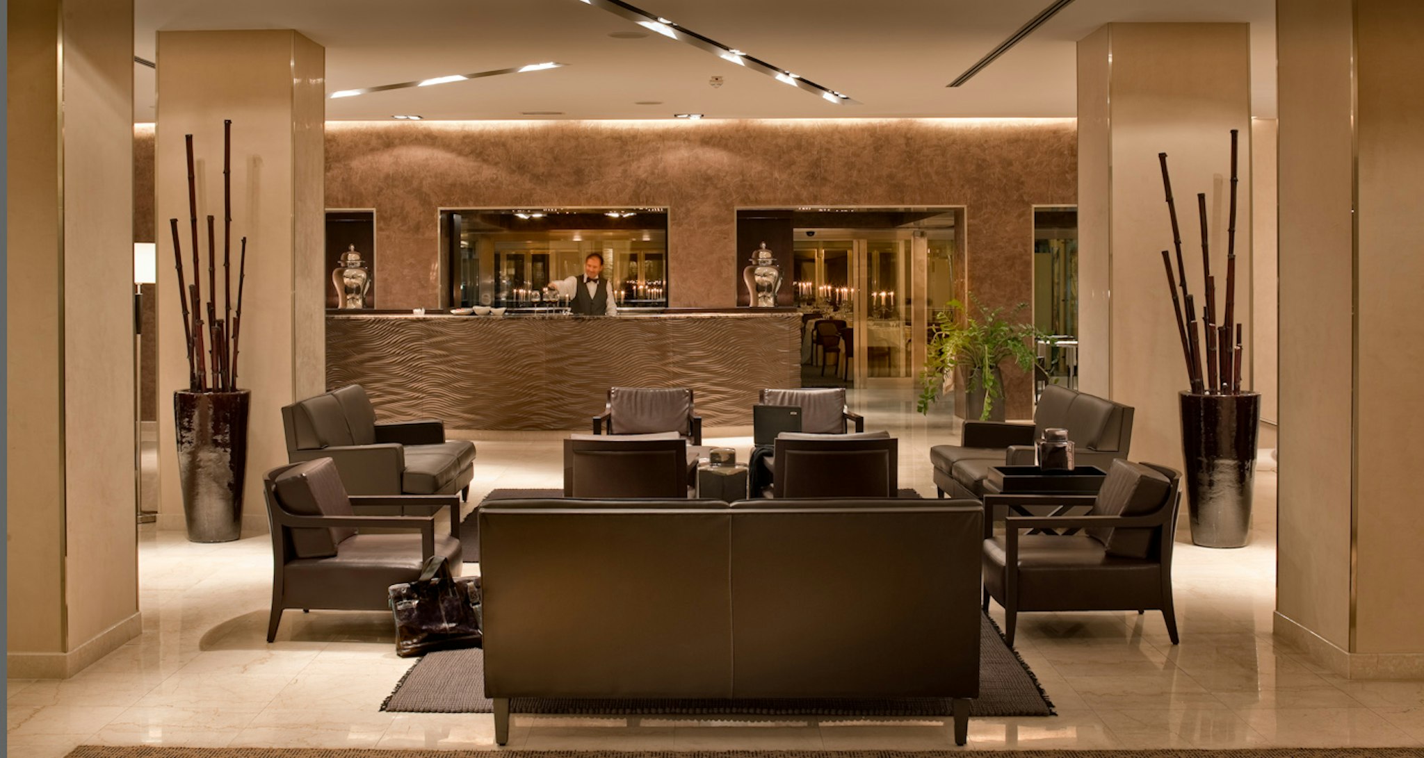 Lobby at REGINA MARGHERITA HOTEL, CAGLIARI