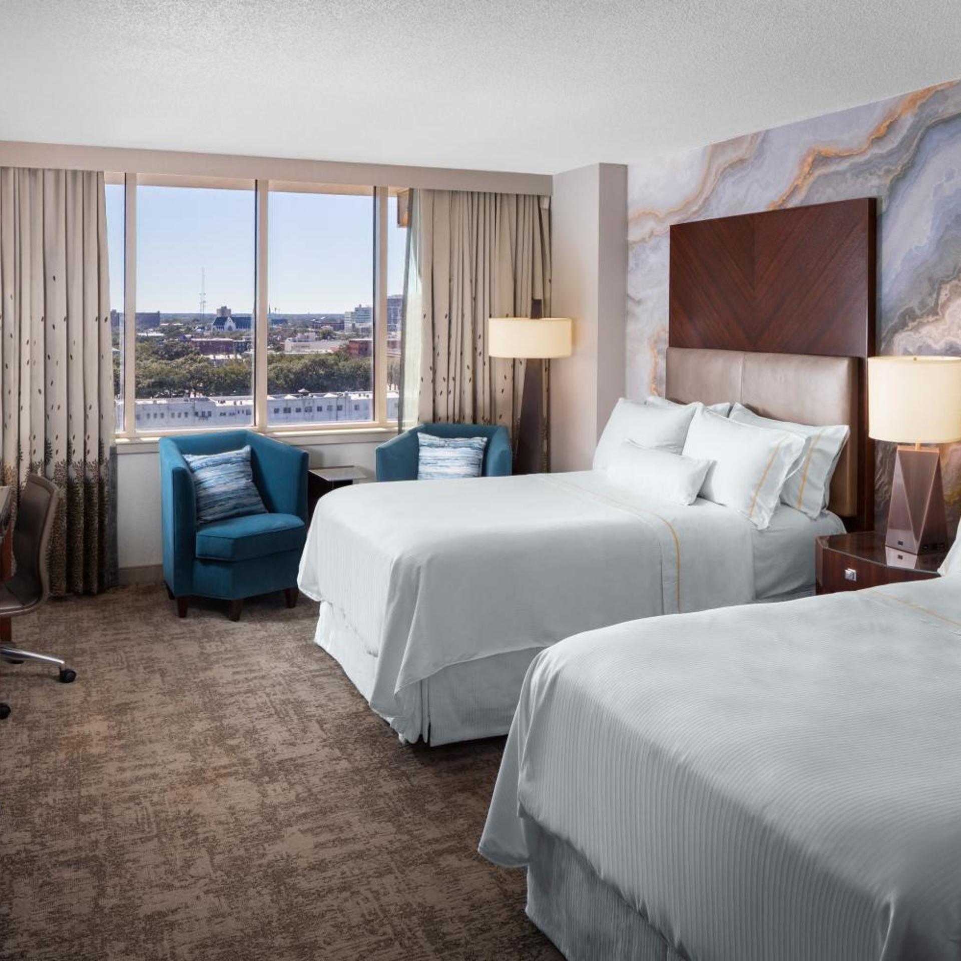 Savannah, Guest Room, 2 Double Beds, River View