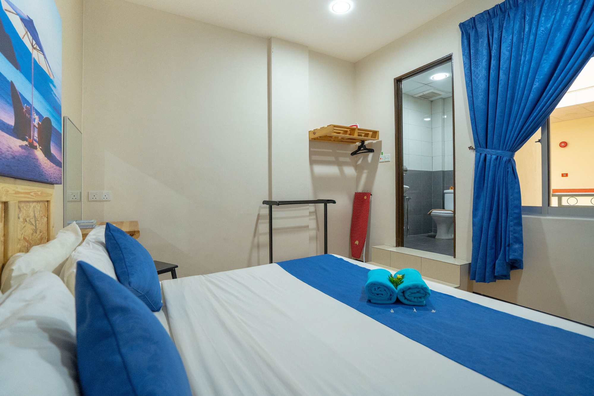 غرفة عائلية بسرير كينج وسرير كوين، Paretto Seaview Hotel 4/4