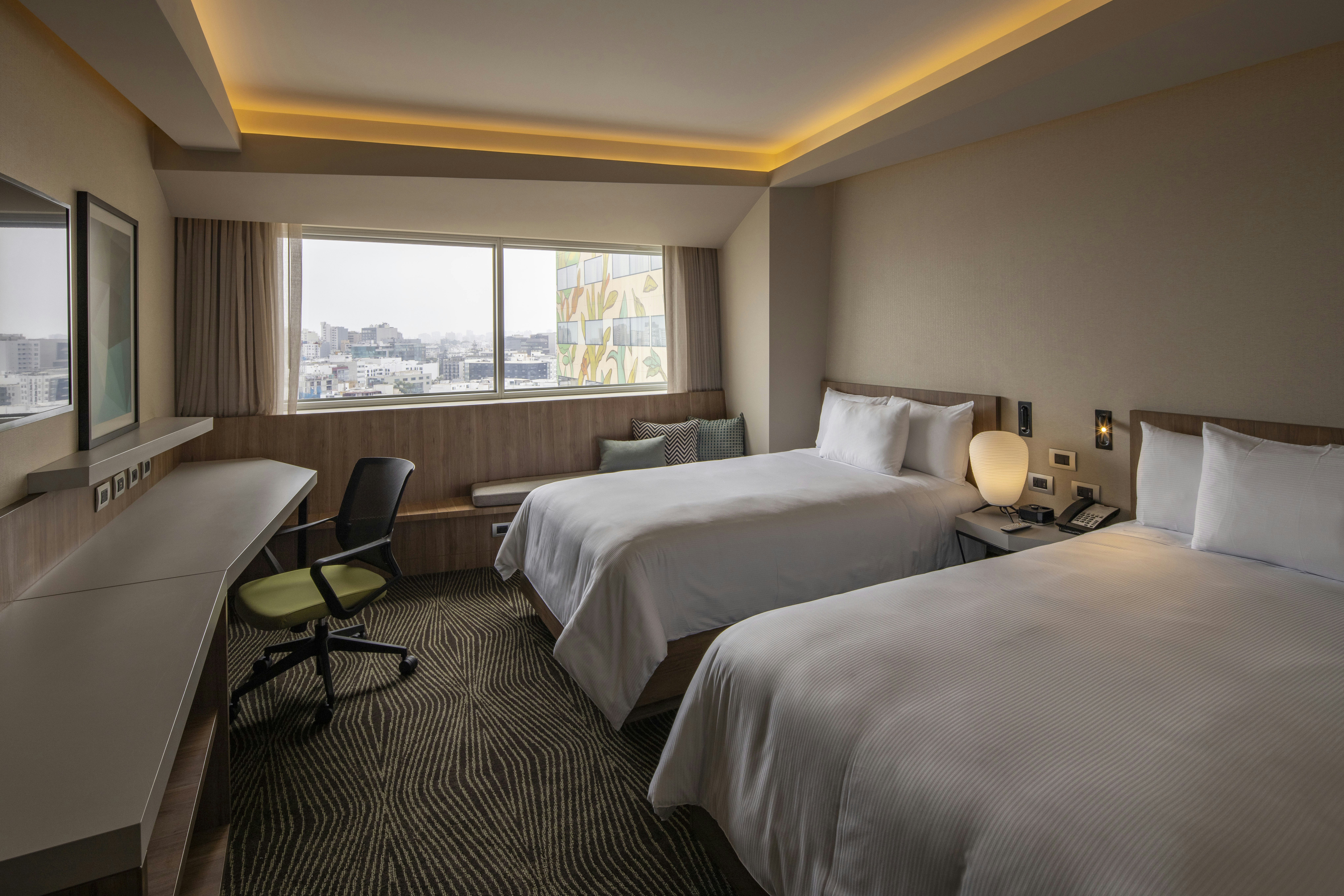 ROOM, 2 DOUBLE BEDS, PANORAMIC CITY VIEW