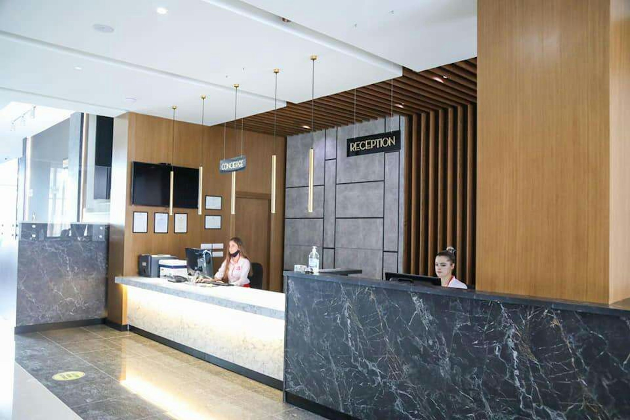 Lobby at Ajsel Hotel, DURRES