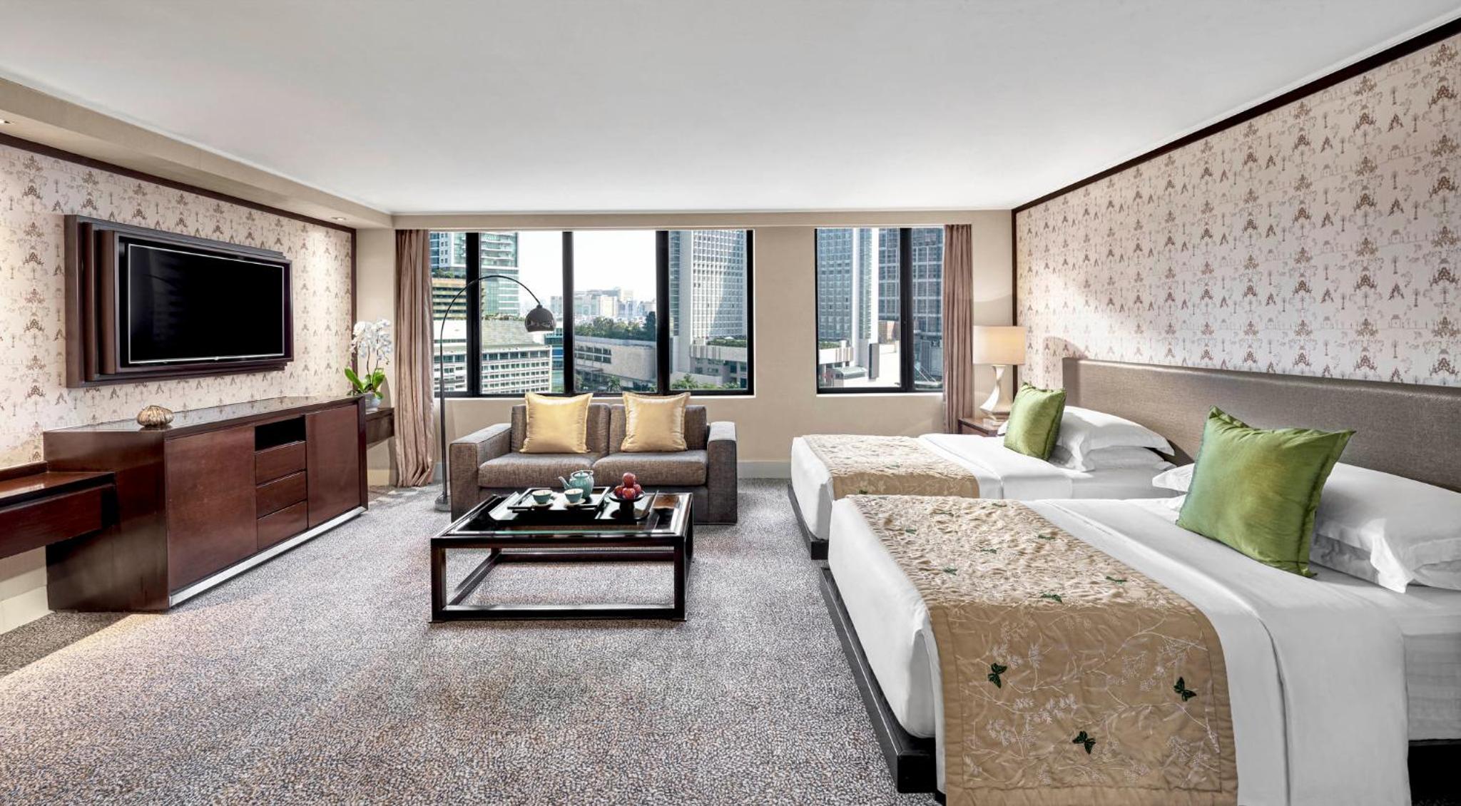 Room, Twin Beds, Statue View, Corner