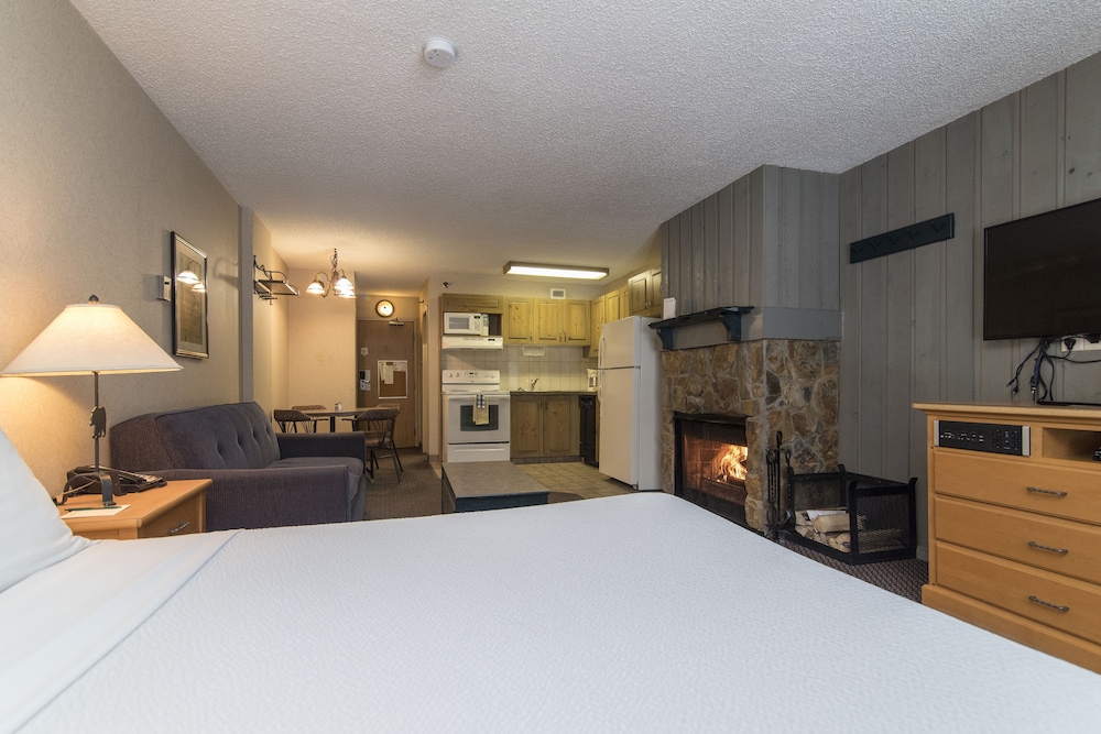 STUDIO, QUEEN BED, SOFA, KITCHEN