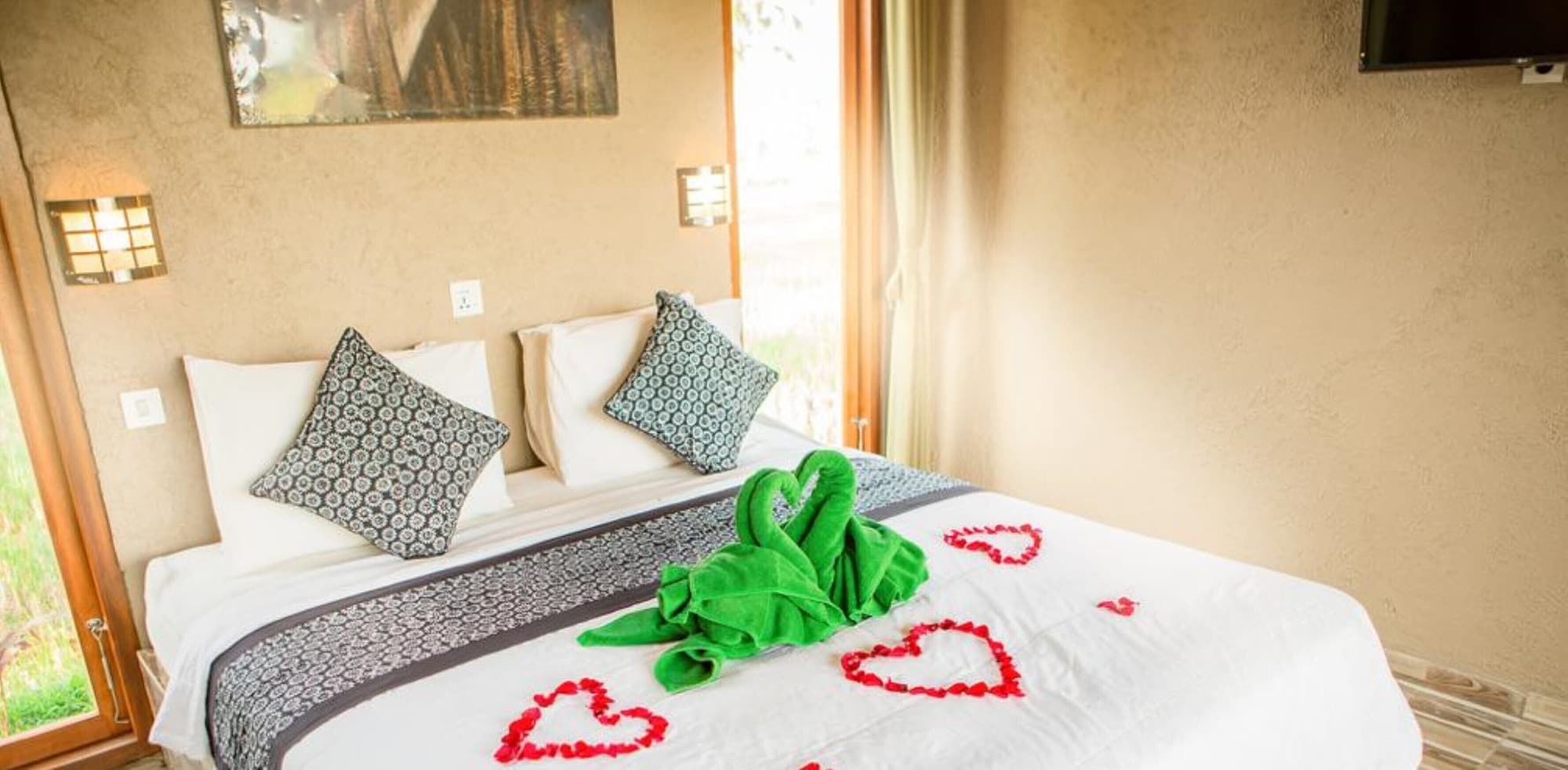 Suite, Double Bed, Rice Field View