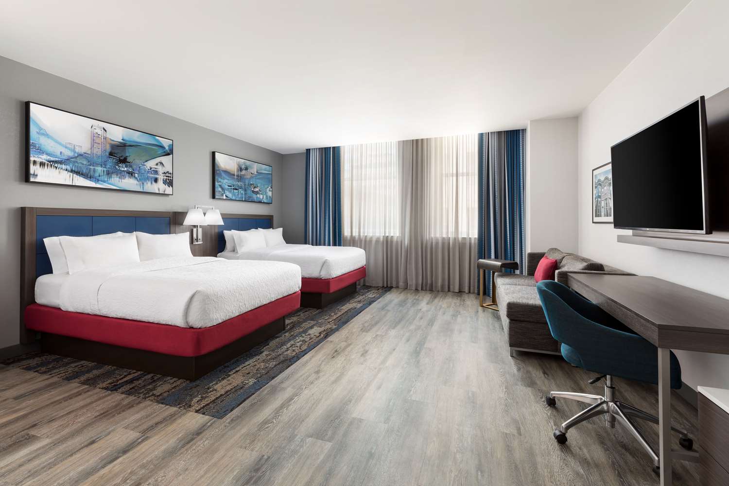 STUDIO, 2 QUEEN BEDS, SOFA, ACCESSIBLE