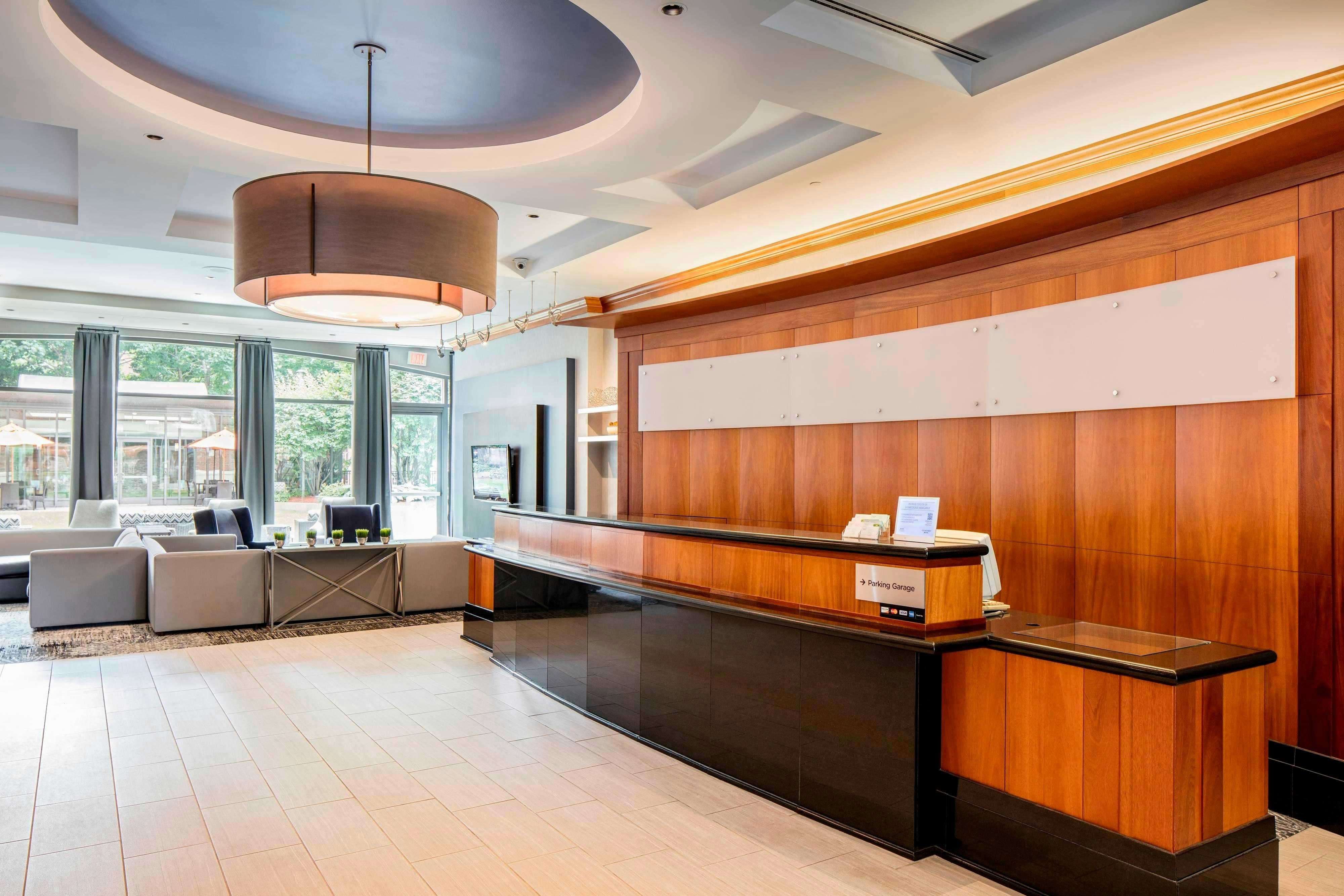 Lobby at Courtyard By Marriott Boston Brookline, BROOKLINE - MA