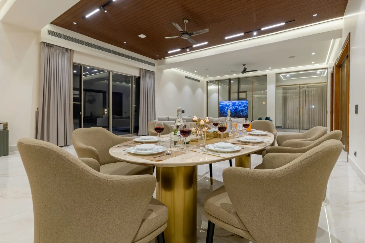 ELIVAAS Levante Farms 5 BHK Villa With Private Pool, Bar, Garden and Gazebo 12/21