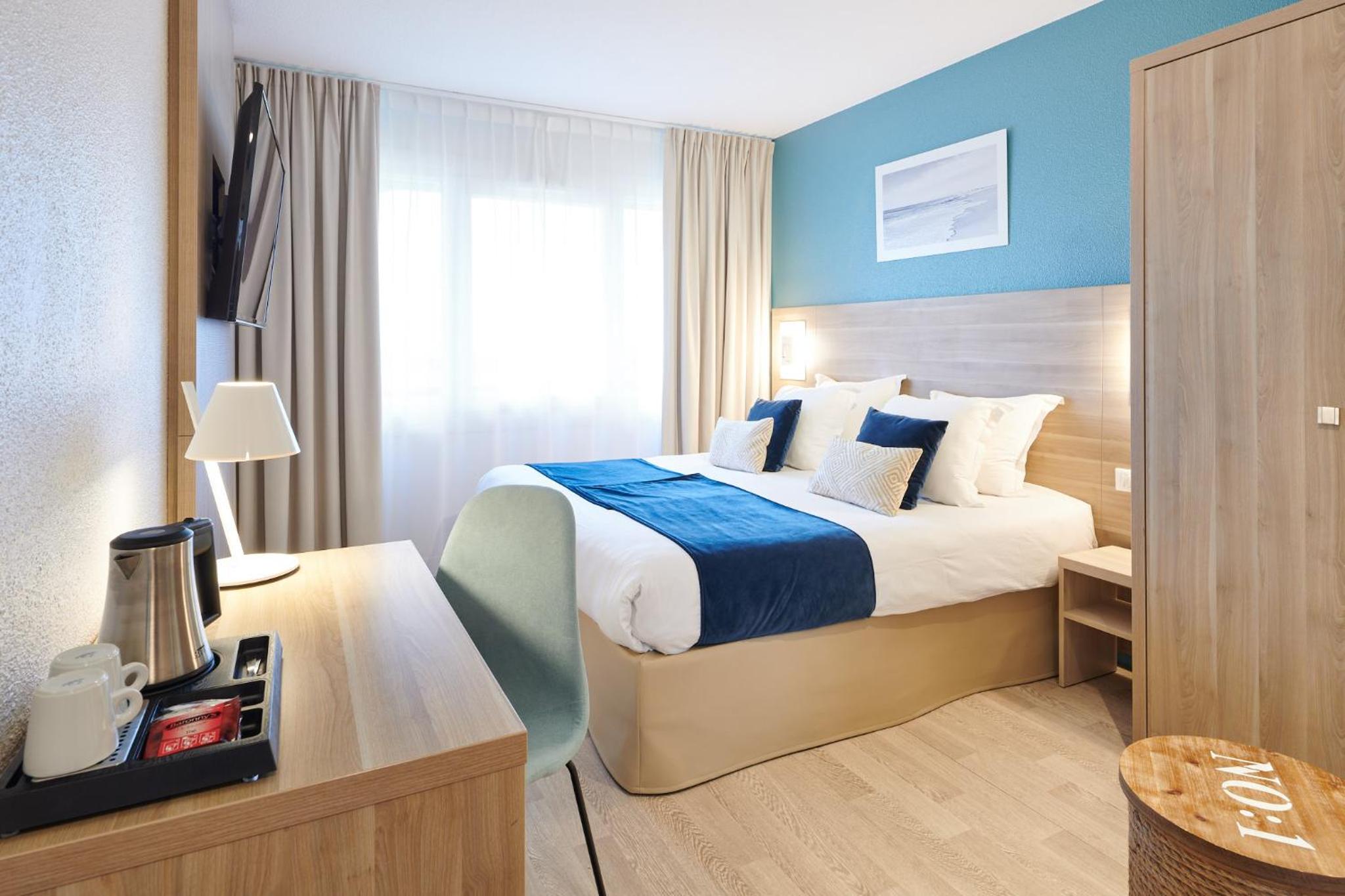 غرفة بسريرين منفصلين، Hotel Les Terrasses D Atlanthal 5/10