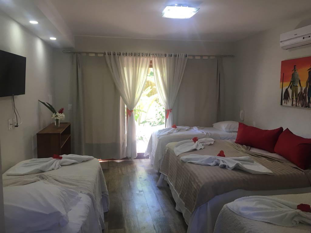 غرفة رباعية بإطلالة على الحديقة، Pousada Waikiki 3/6