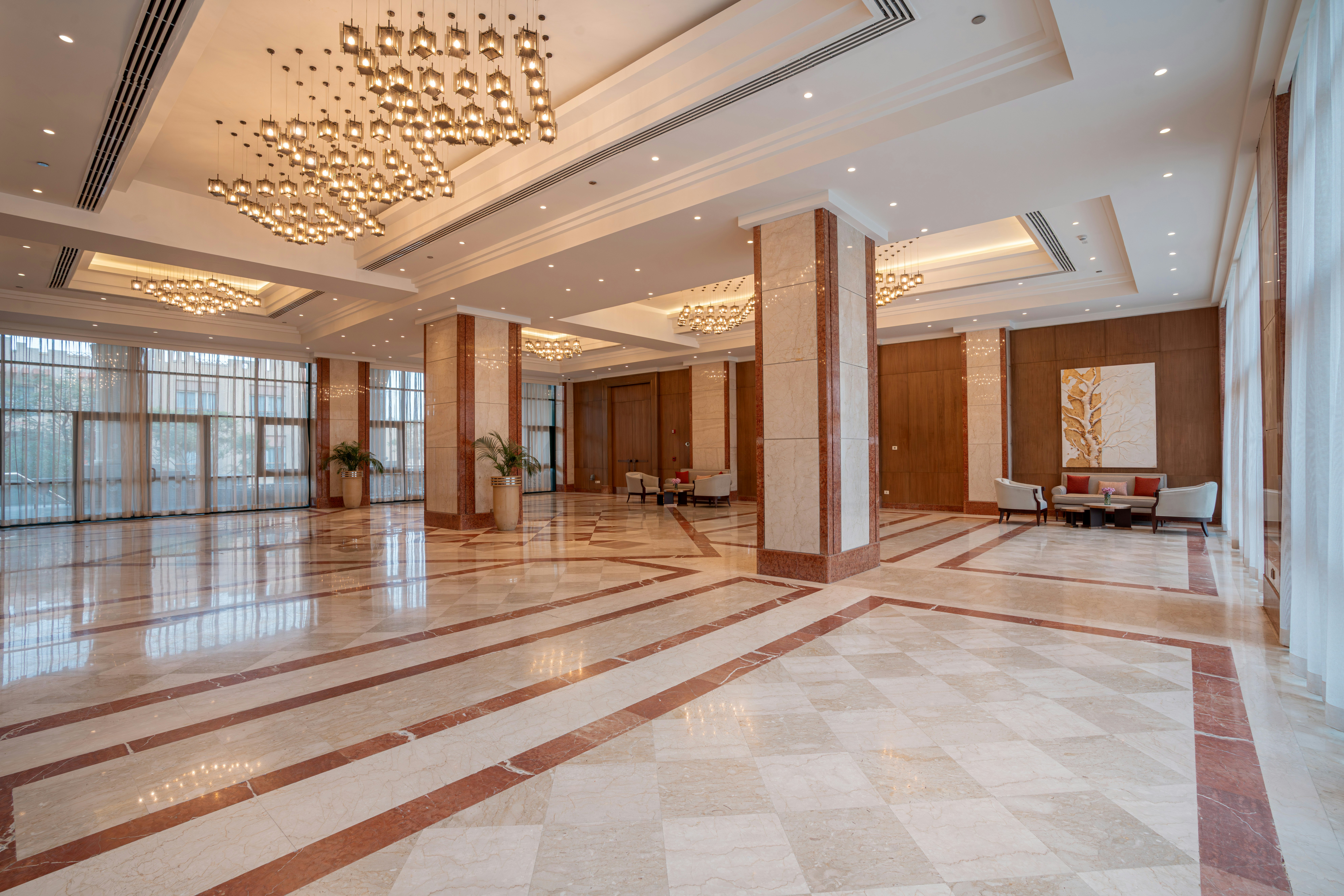 Lobby at Hilton Pyramids Golf Resort, 6TH OCTOBER CITY