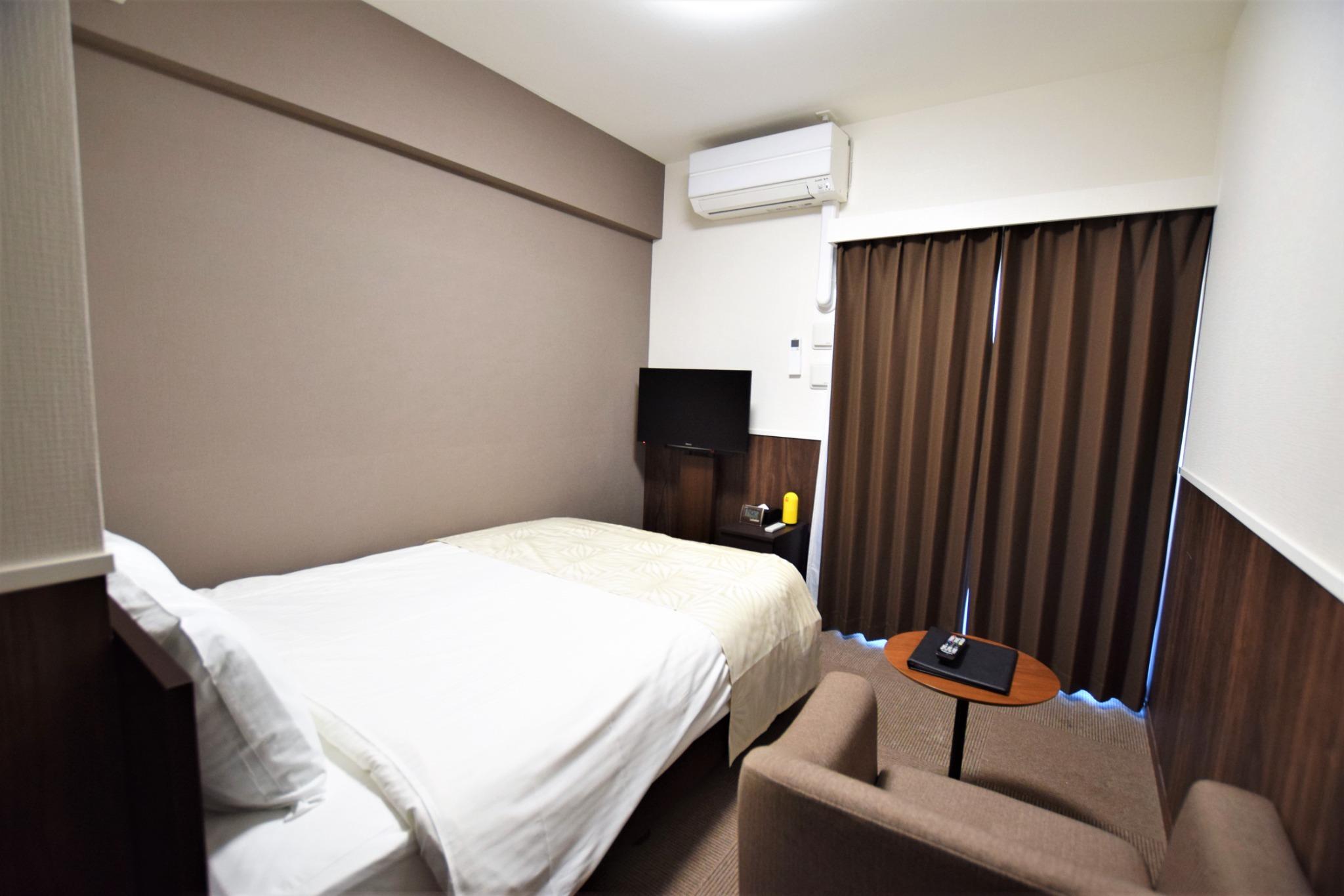 Brown, Double Bed
