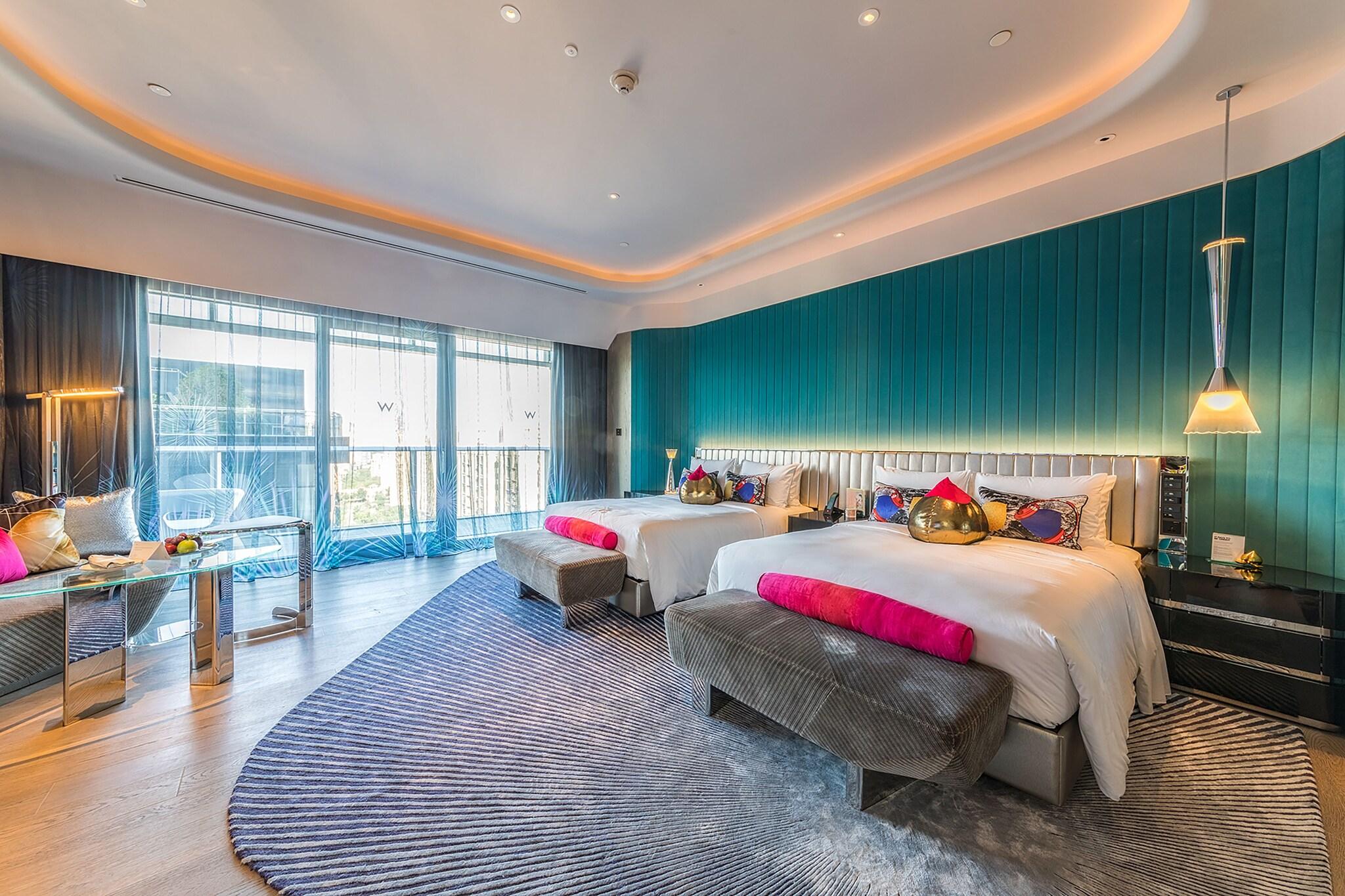 Room, 2 Double Beds, City View
