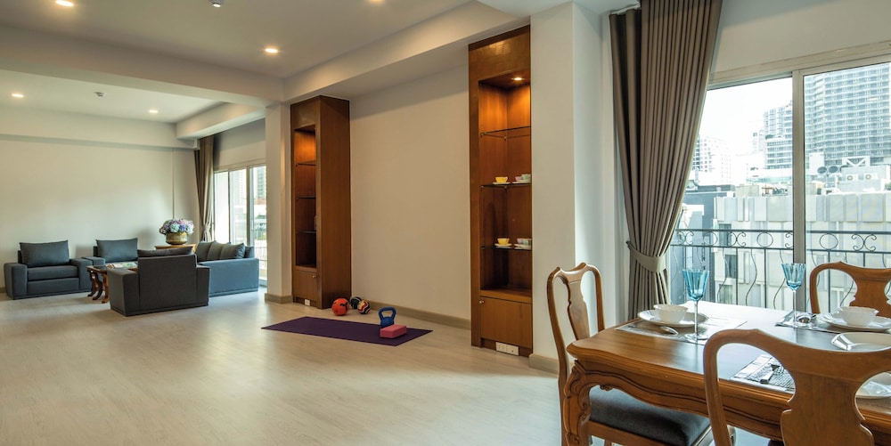 جناح عائلي بسريرين مزدوجين بـ3 غرف نوم، Chaidee Mansion 8/10