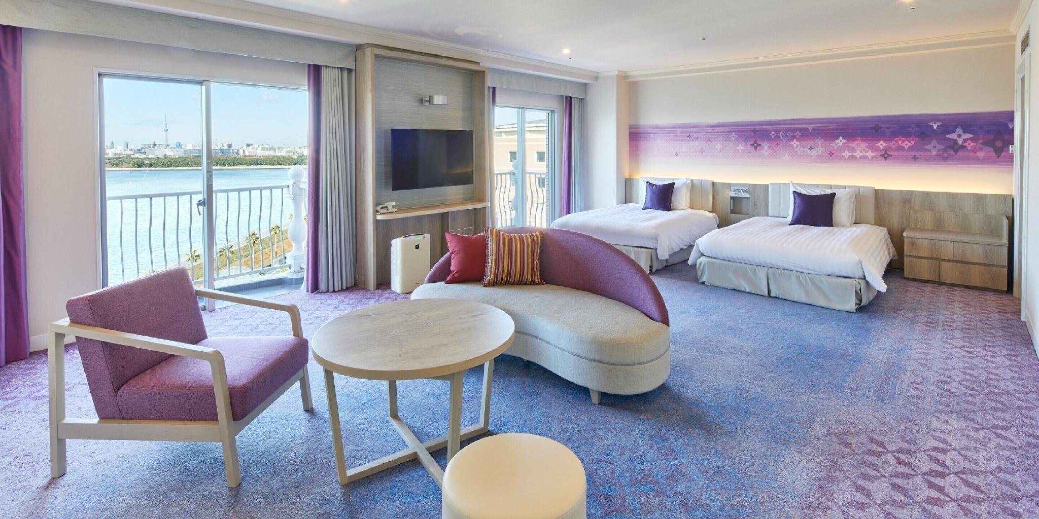 Theme, Park, Junior Suite, Twin Beds, Sea View