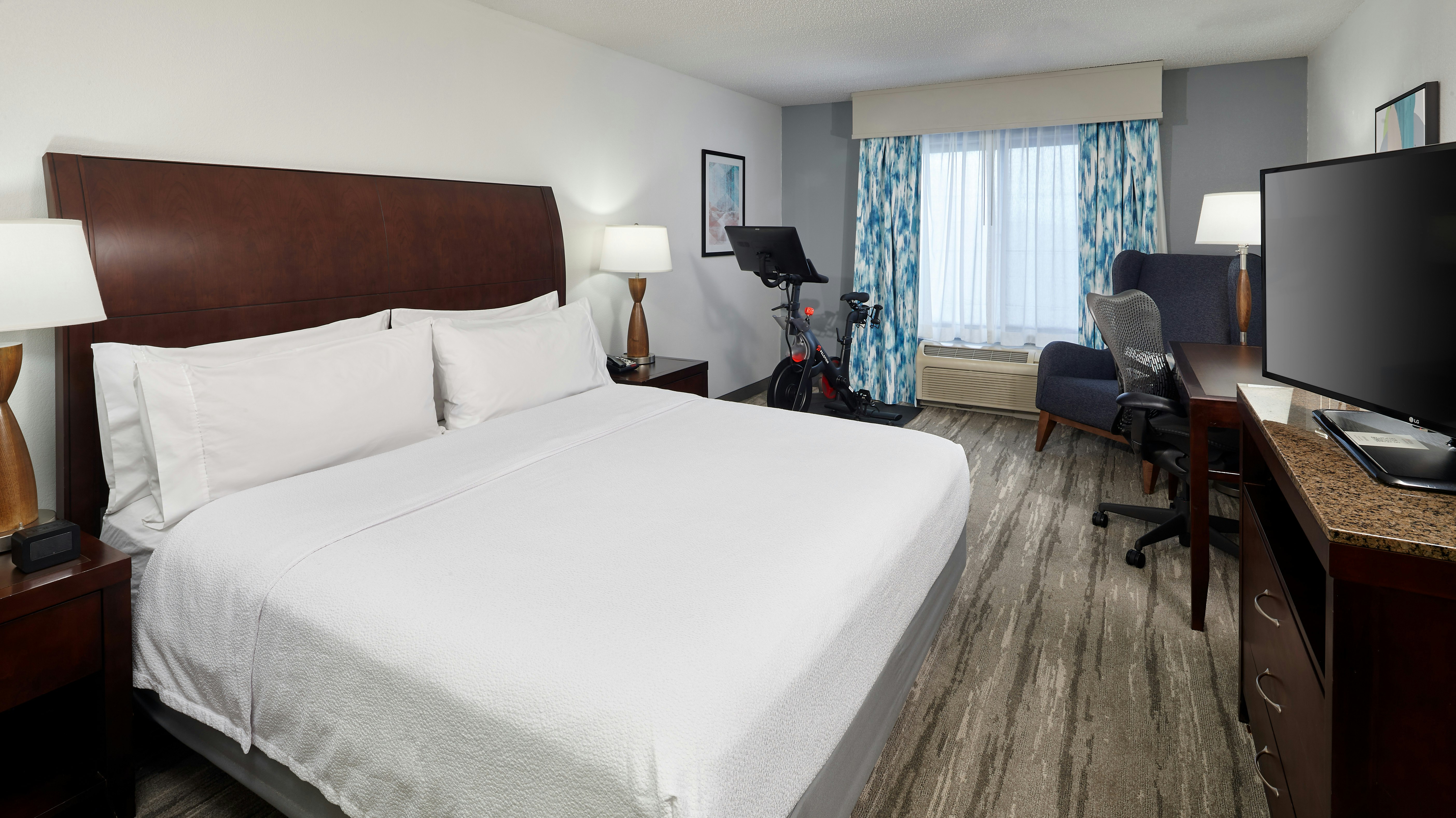 Room, King Bed, Peloton