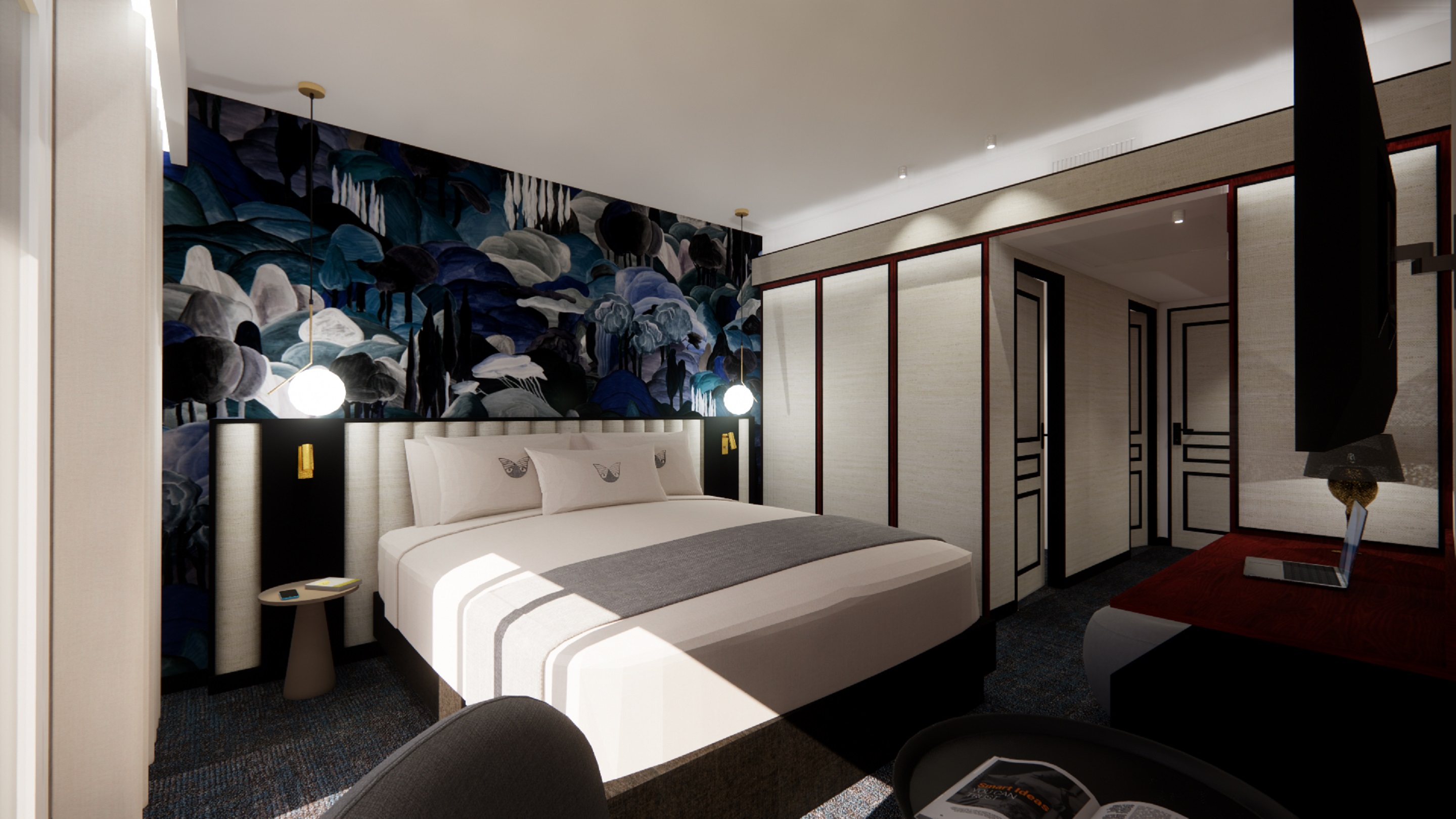 غرفة كومفورت بسرير كينج، Best Western Premier Hotel des Vignes et des Anges 2/2