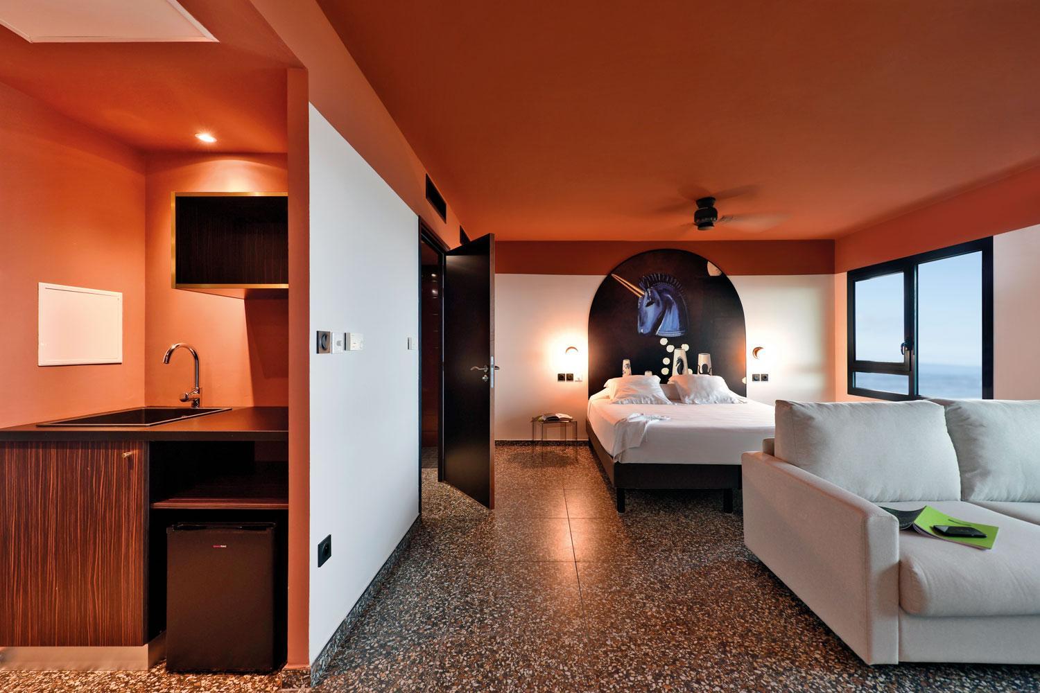 Dina, Double Bed, Living Area