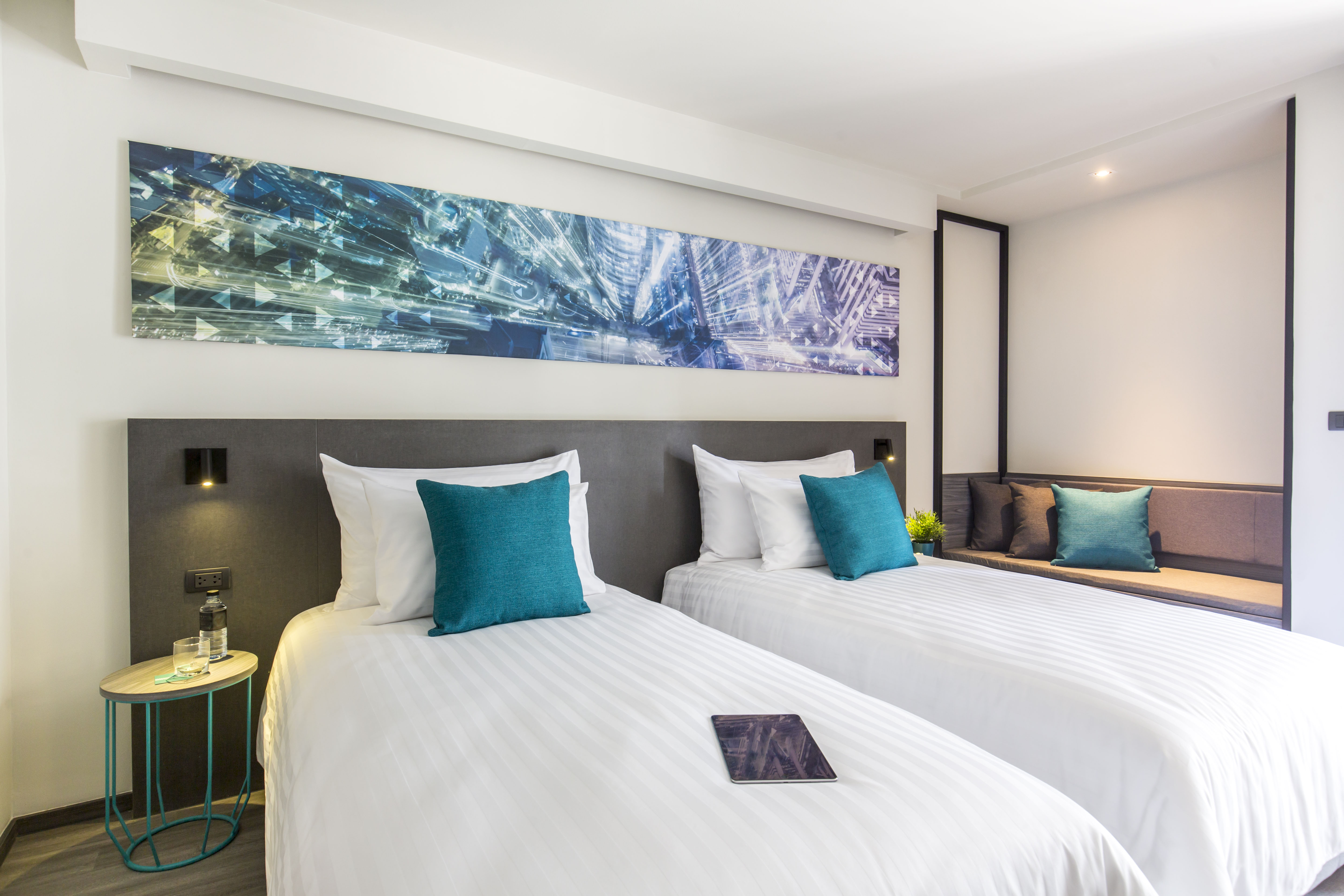 غرفة قياسية بسرير مزدوج أو سريرين منفصلين، Cross Vibe Bangkok Sukhumvit 3/5