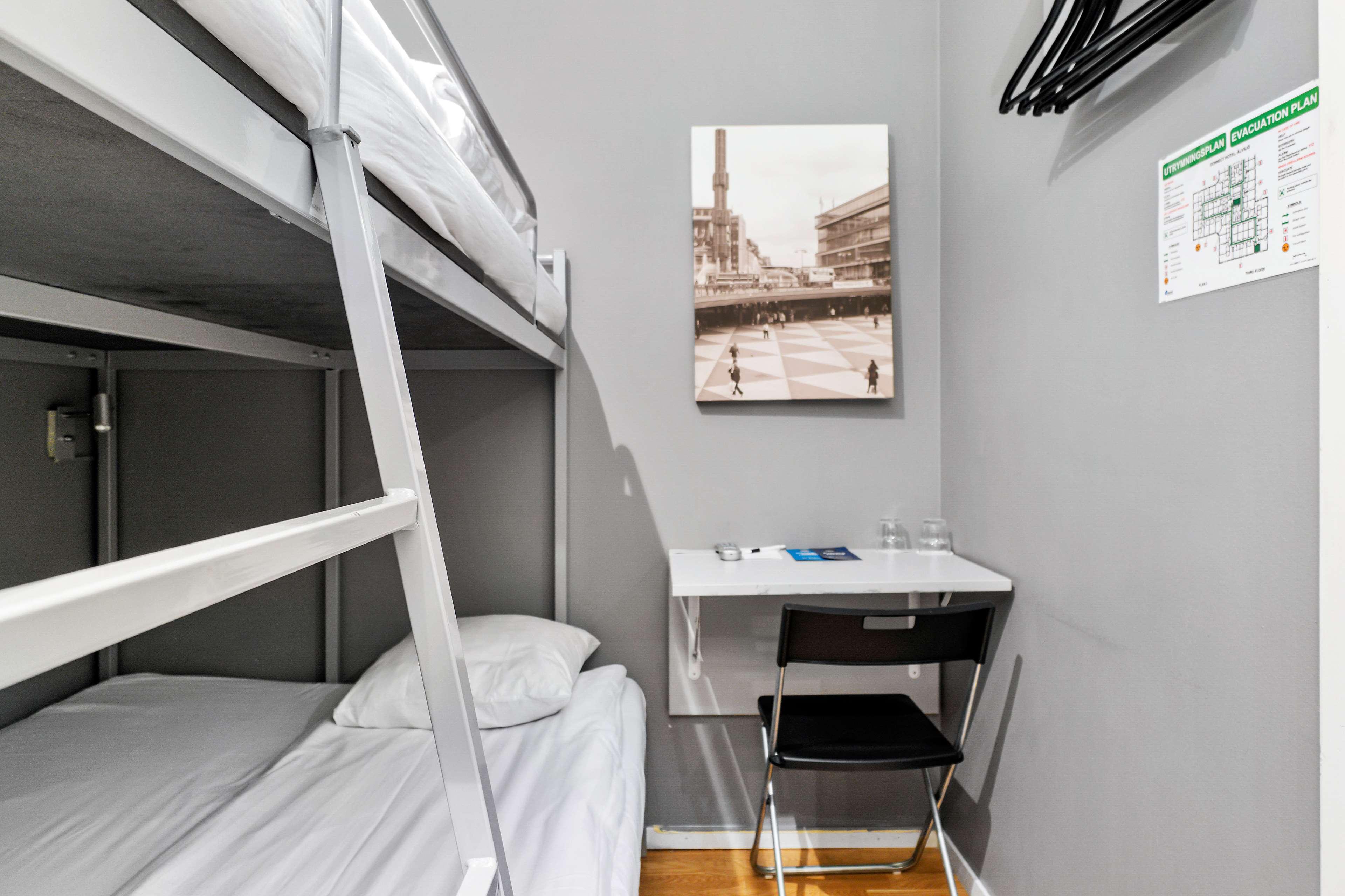 Economy, 1 Double and 1 Single Bed, Bunk Bed, No Window