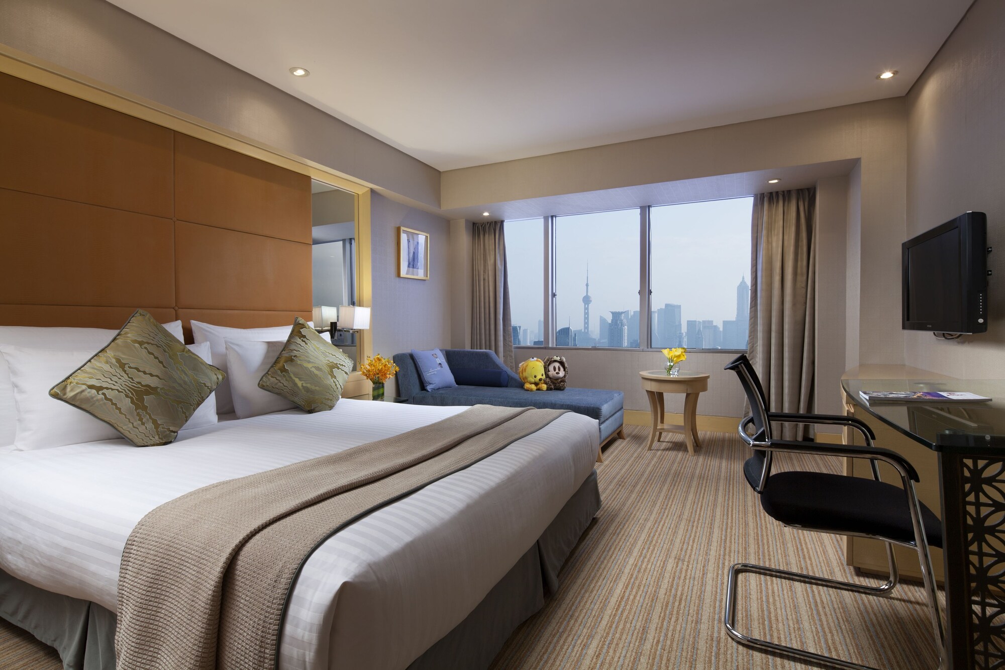 غرفة ديلوكس بسرير مزدوج، Jin Jiang Tower Hotel 2/10