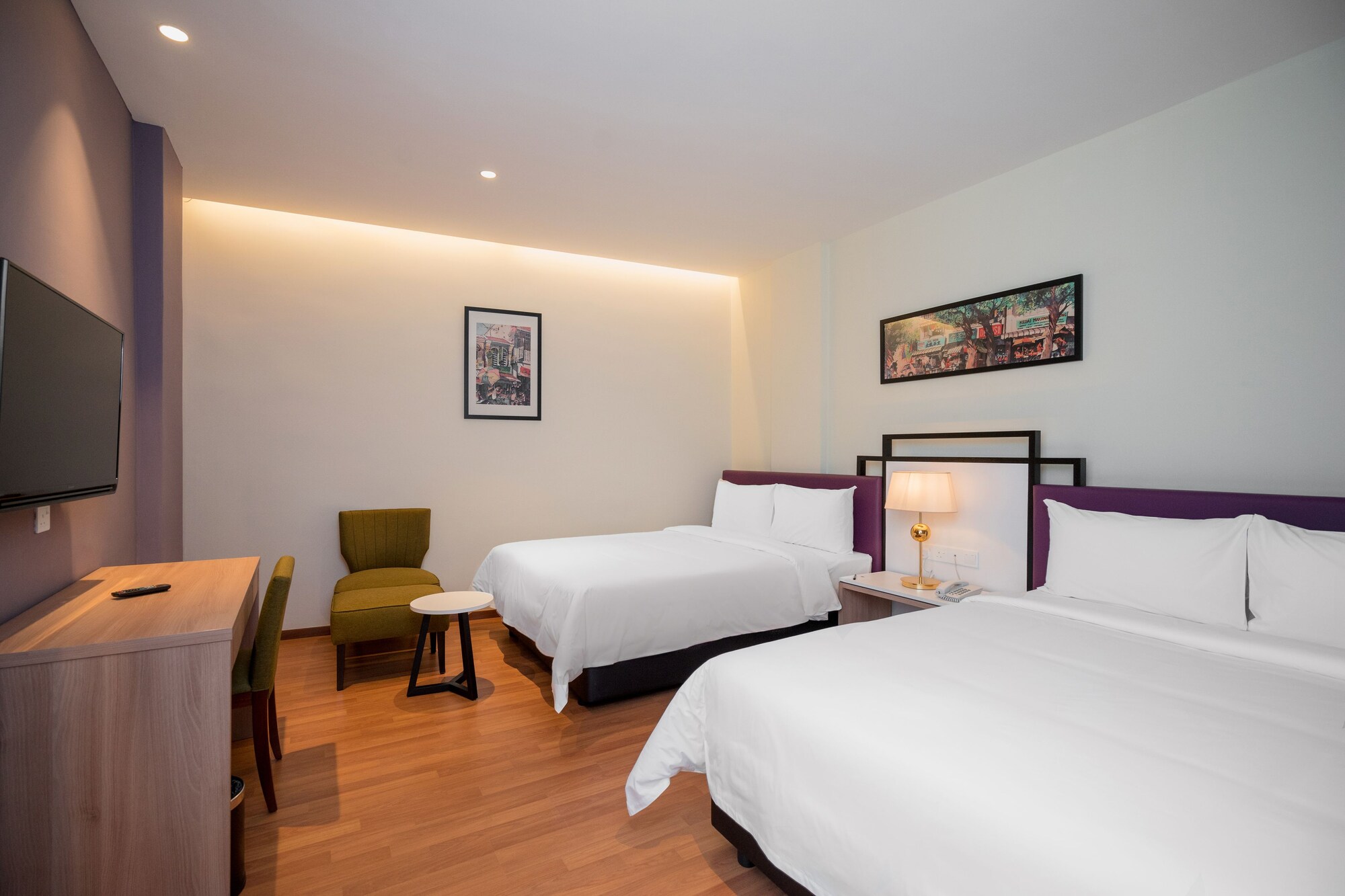 غرفة عائلية بسريرين كوين بإطلالة على المدينة، M Palace Hotel 2/4