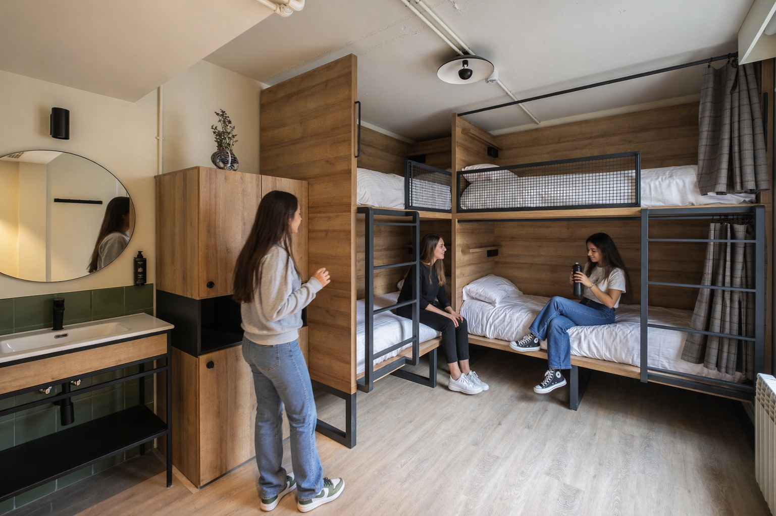 Female Dorm, Female Only, Standard, 4 Beds