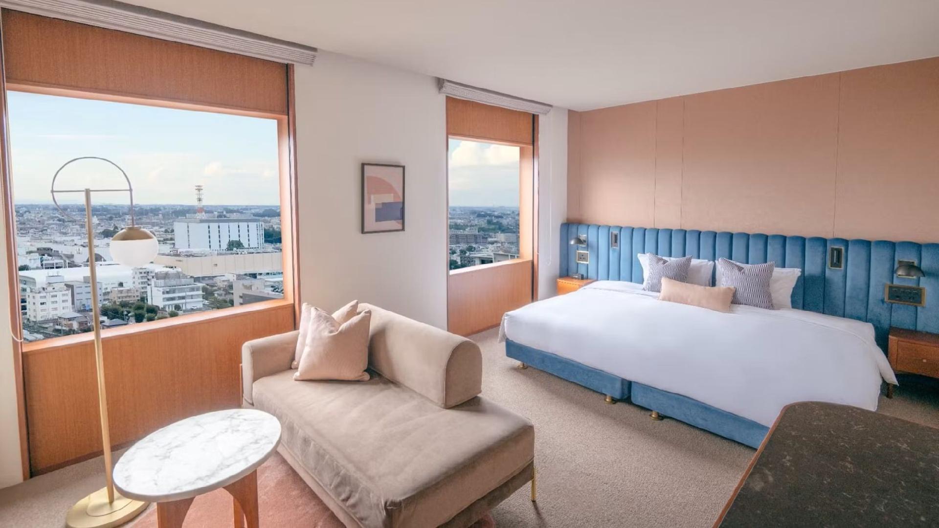 Grand, Hollywood, Modern, Standard, Twin Beds, City View, Night View