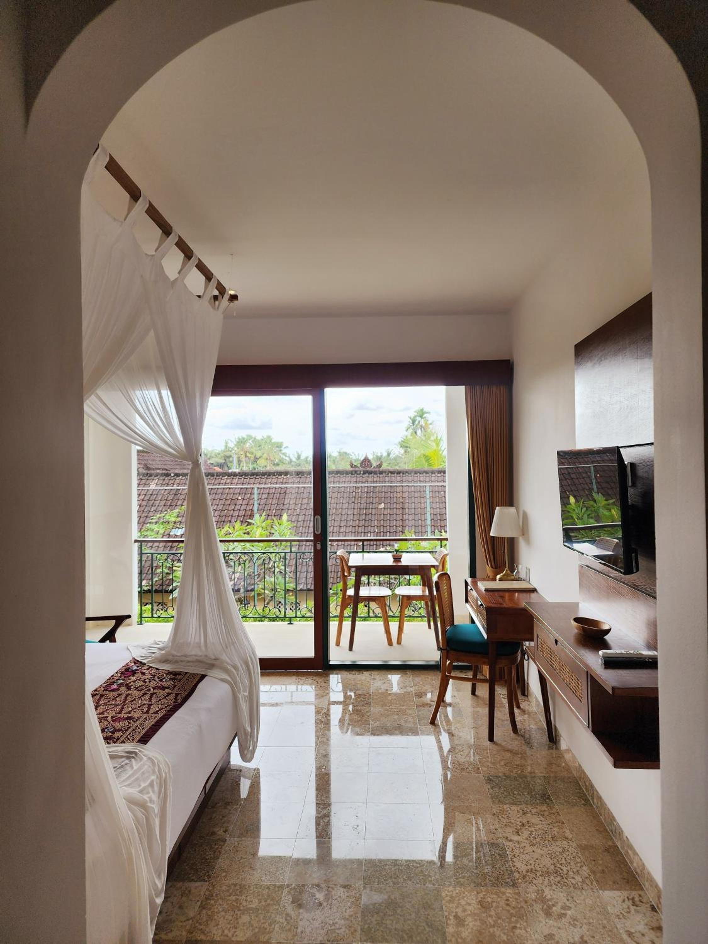غرفة ديلوكس بسرير مزدوج أو سريرين منفصلين بإطلالة على المسبح، Sabana Ubud 7/10