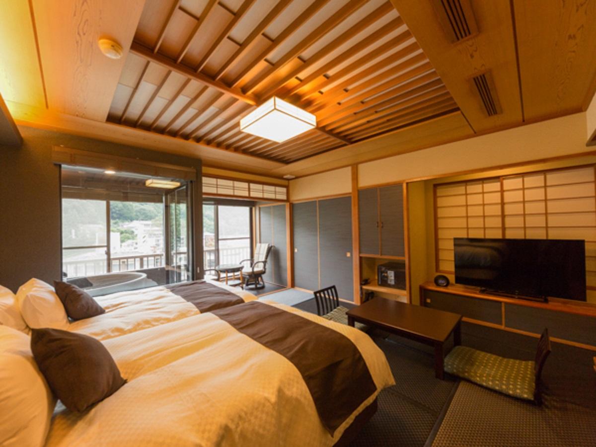 Semi Room, Western, Modern, Superior, Outdoor Bath, Terrace, Main Building, Smoking