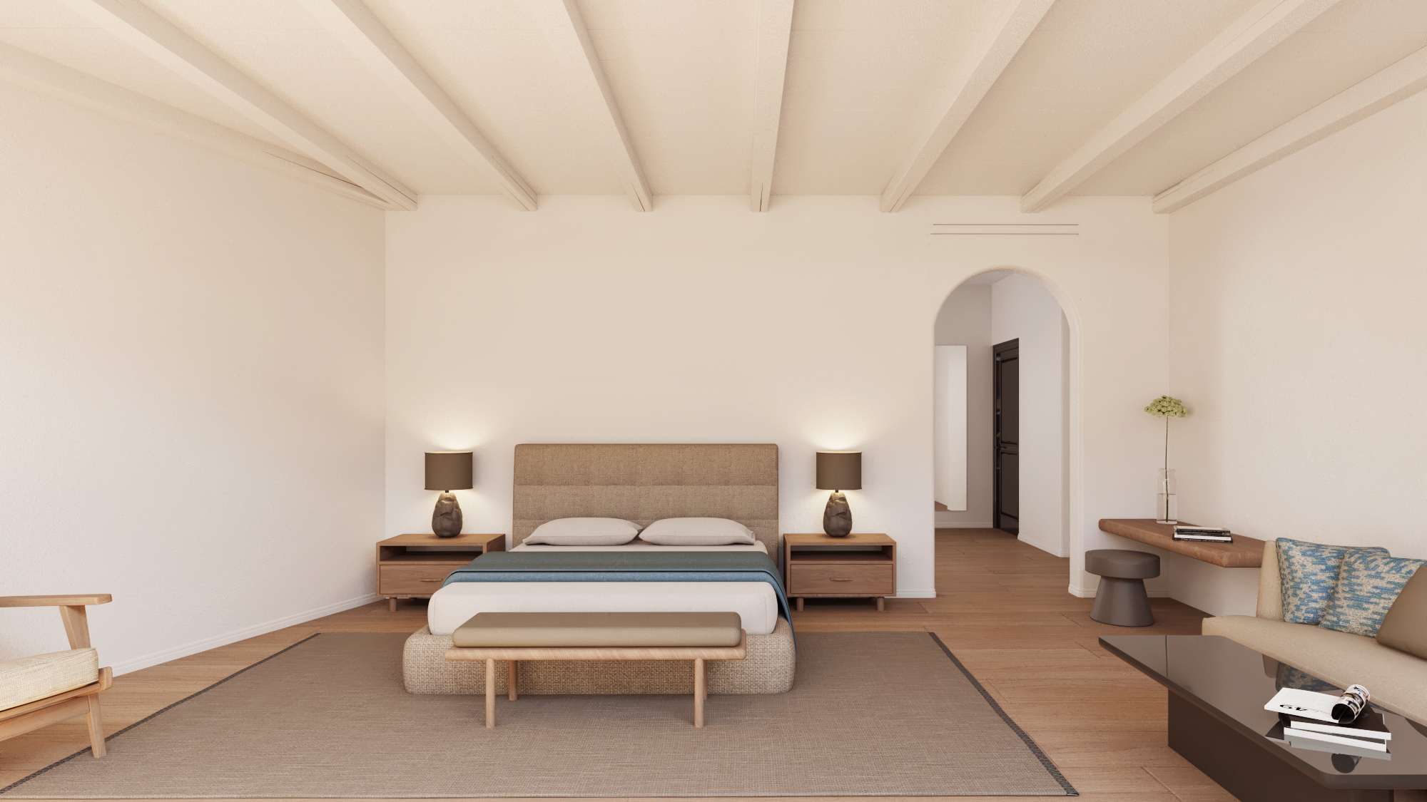 Master, Suite, Pool Front