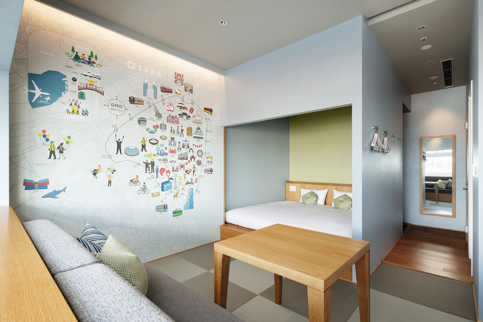 Room, King Bed, OMO7 Osaka by Hoshino Resort 3/4