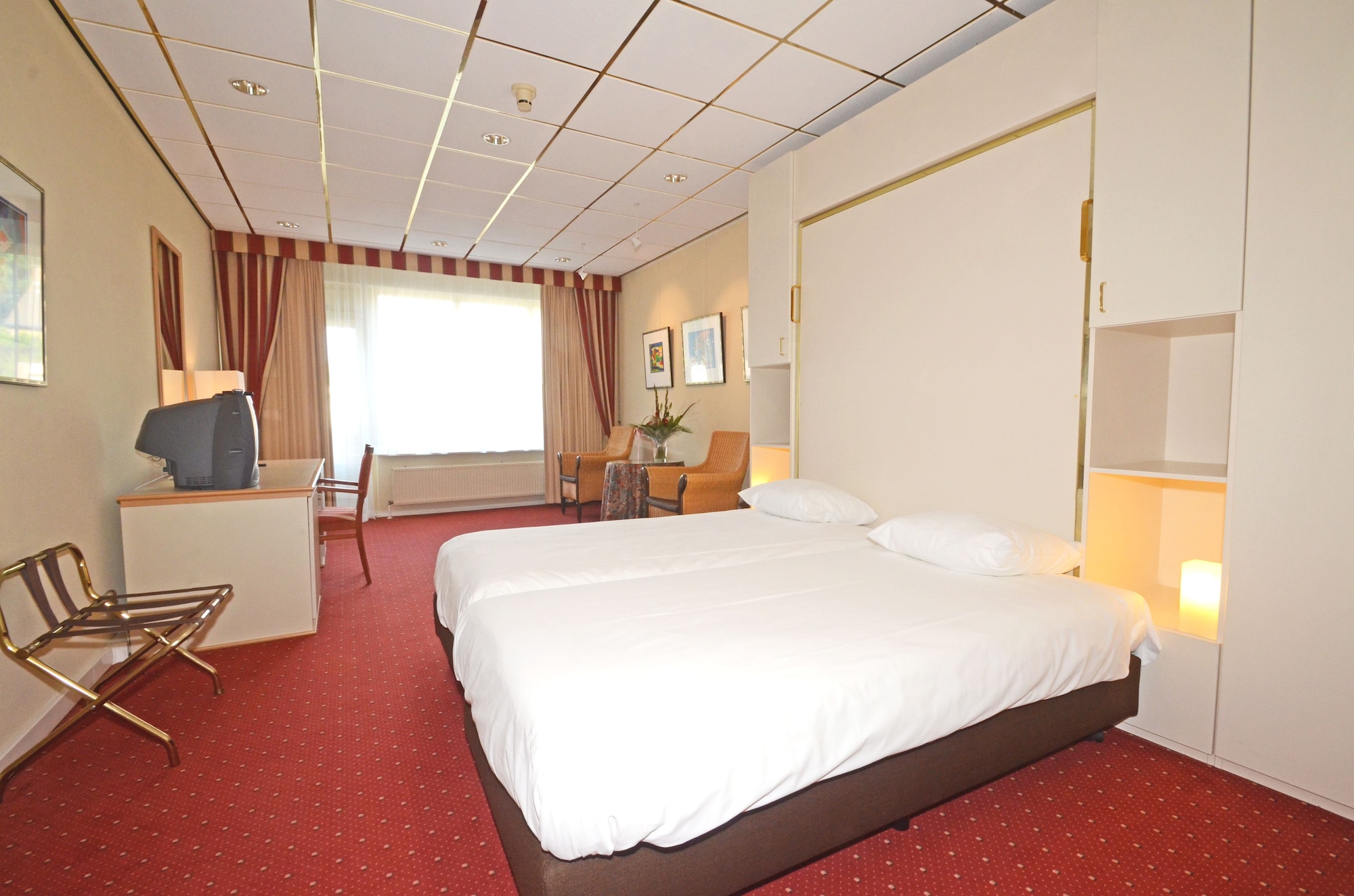 غرفة عائلية بسريرين منفصلين مع أريكة، Fletcher Hotel-Restaurant Langewold 2/6
