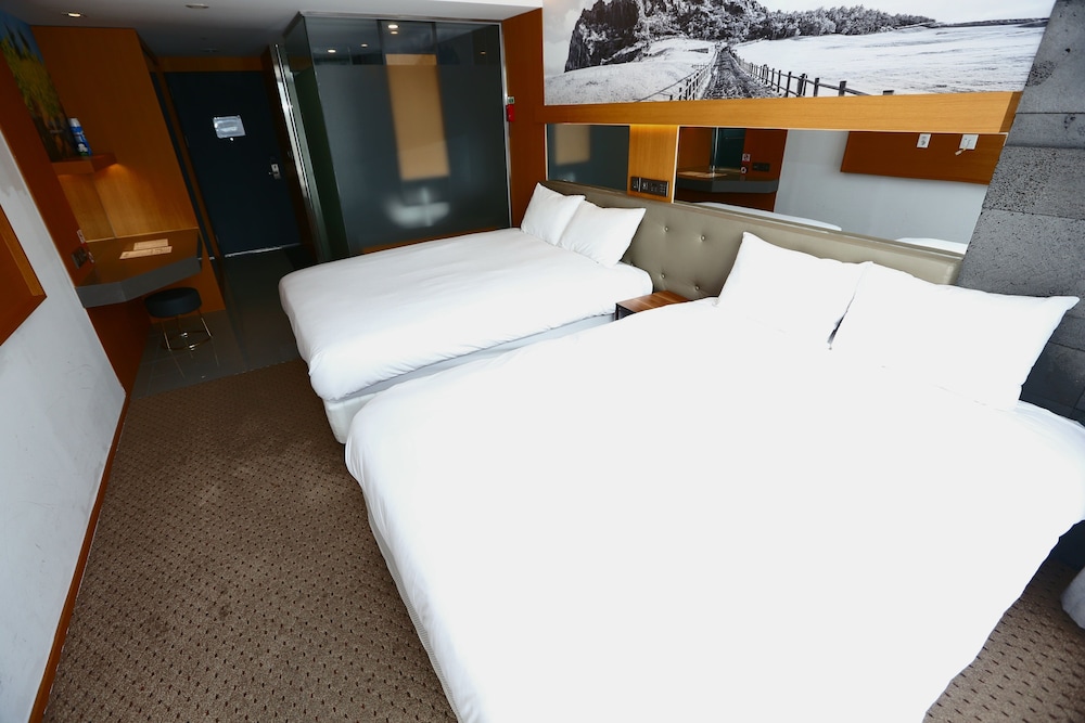 غرفة عائلية بسريرين مزدوجين، Asia Hotel Jeju 3/6