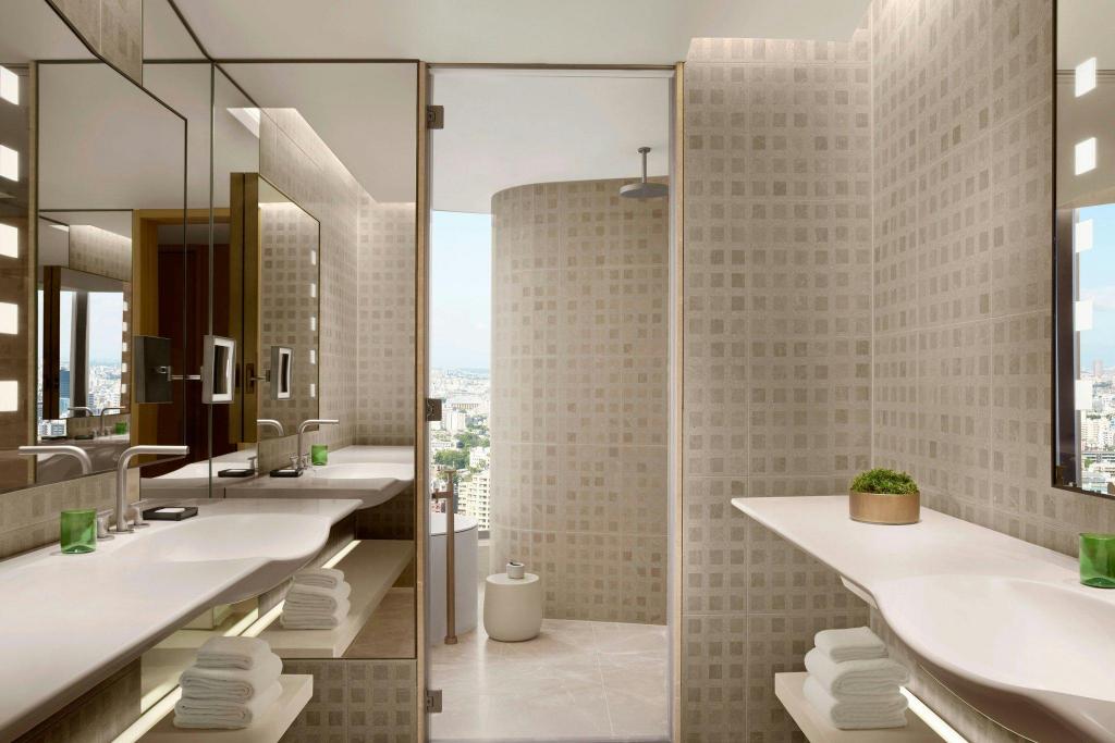 جناح بريميوم تنفيذي بسريرين مزدوجين مع دخول الصالة، JW Marriott Hotel Tokyo 5/8