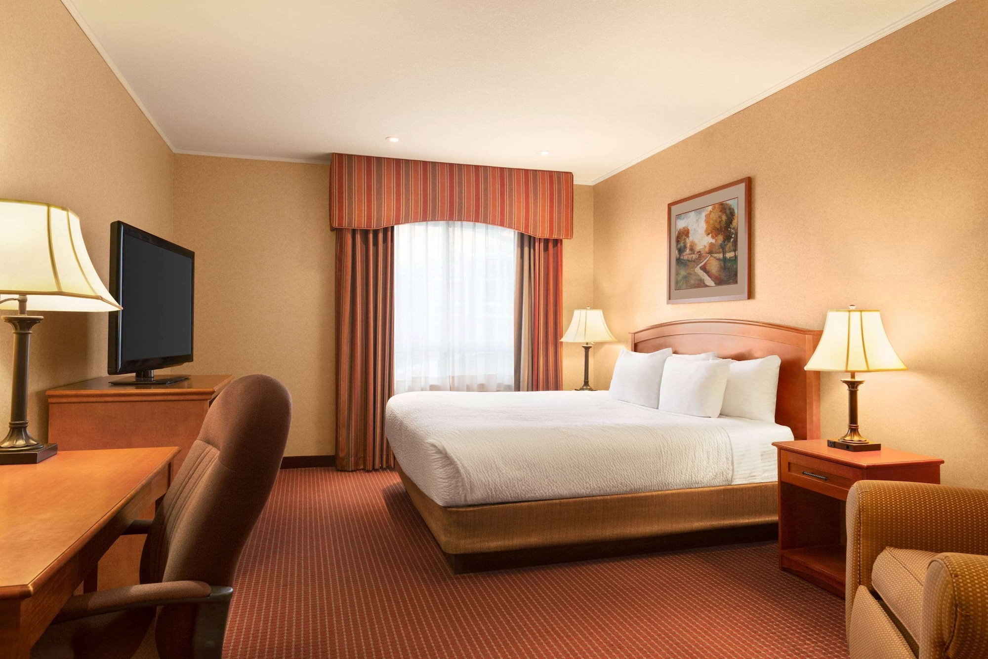 غرفة بسرير كوين لذوي الإعاقة