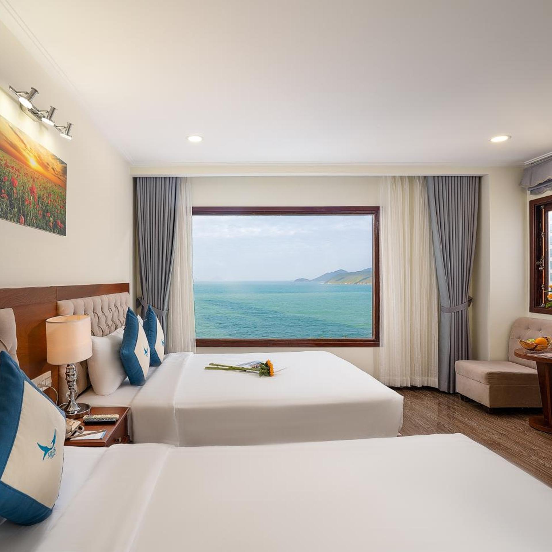 غرفة عائلية بإطلالة على البحر، Apus Hotel 7/10